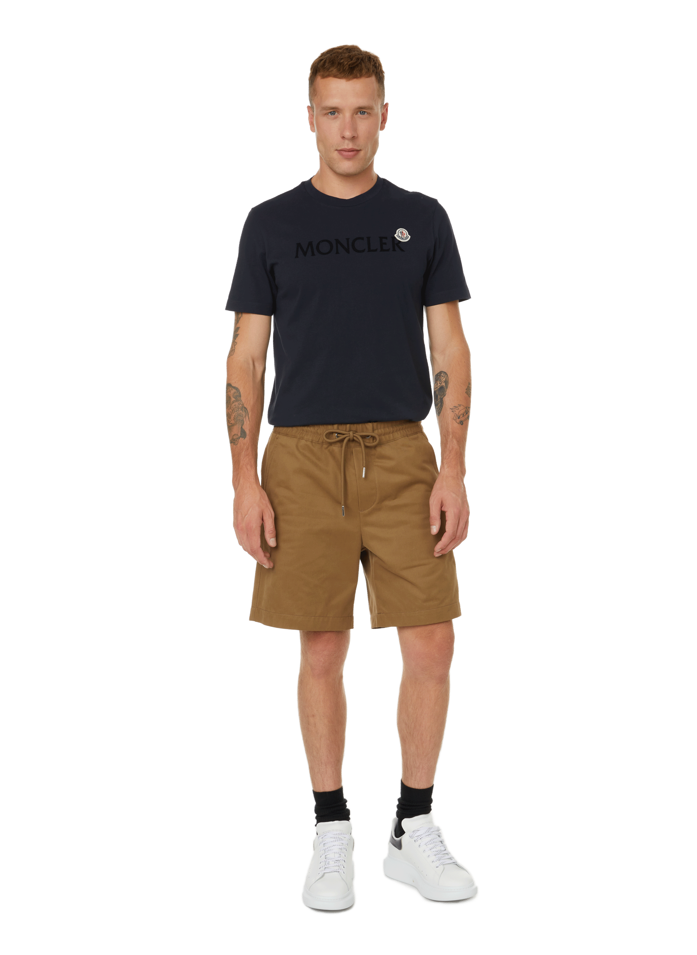 Logo T-shirt MONCLER Blue