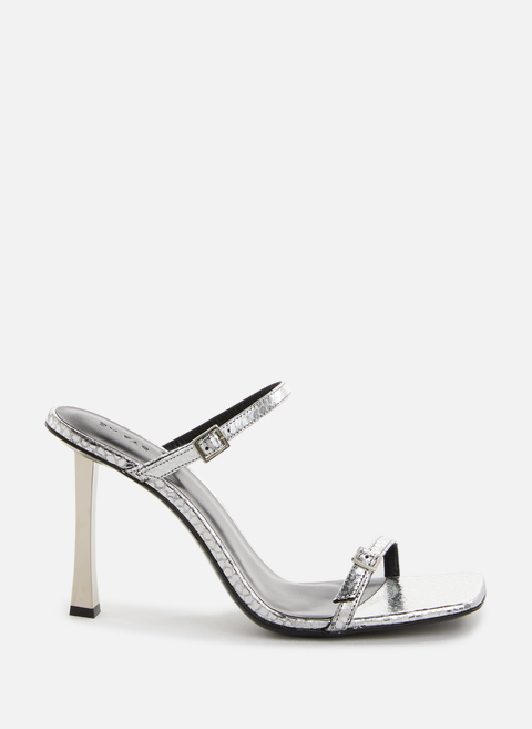 Flick leather sandals SilverBY FAR 