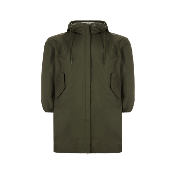 Aigle Mid-length Waterproof Jacket In Green