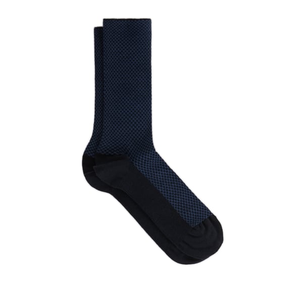 Dore Dore Printed Wool Socks In Blue