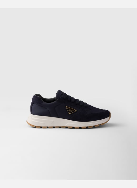 Sneakers prax01 en re-nylon et veau velours Bleu by PRADA PRADA Sneakers prax01 en re-nylon et veau velours Bleu