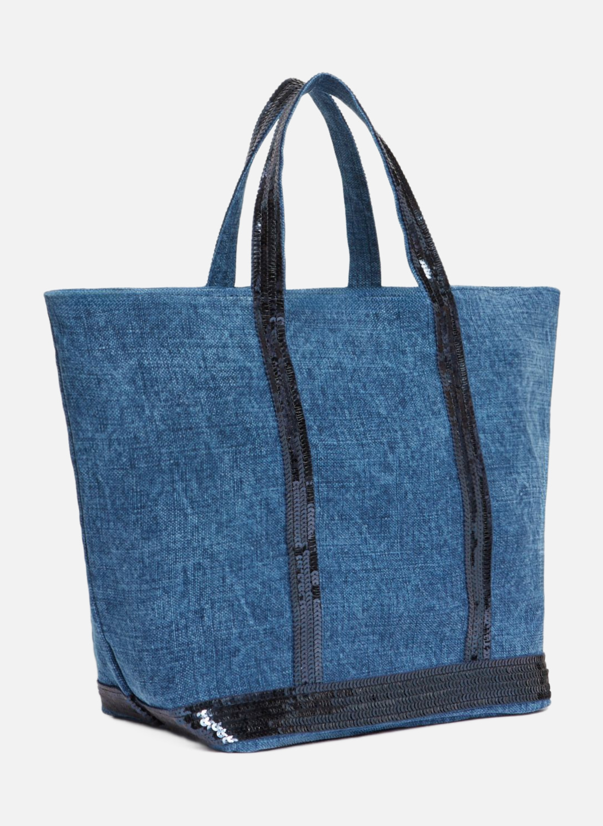 Cabas m en lin VANESSA BRUNO Bleu