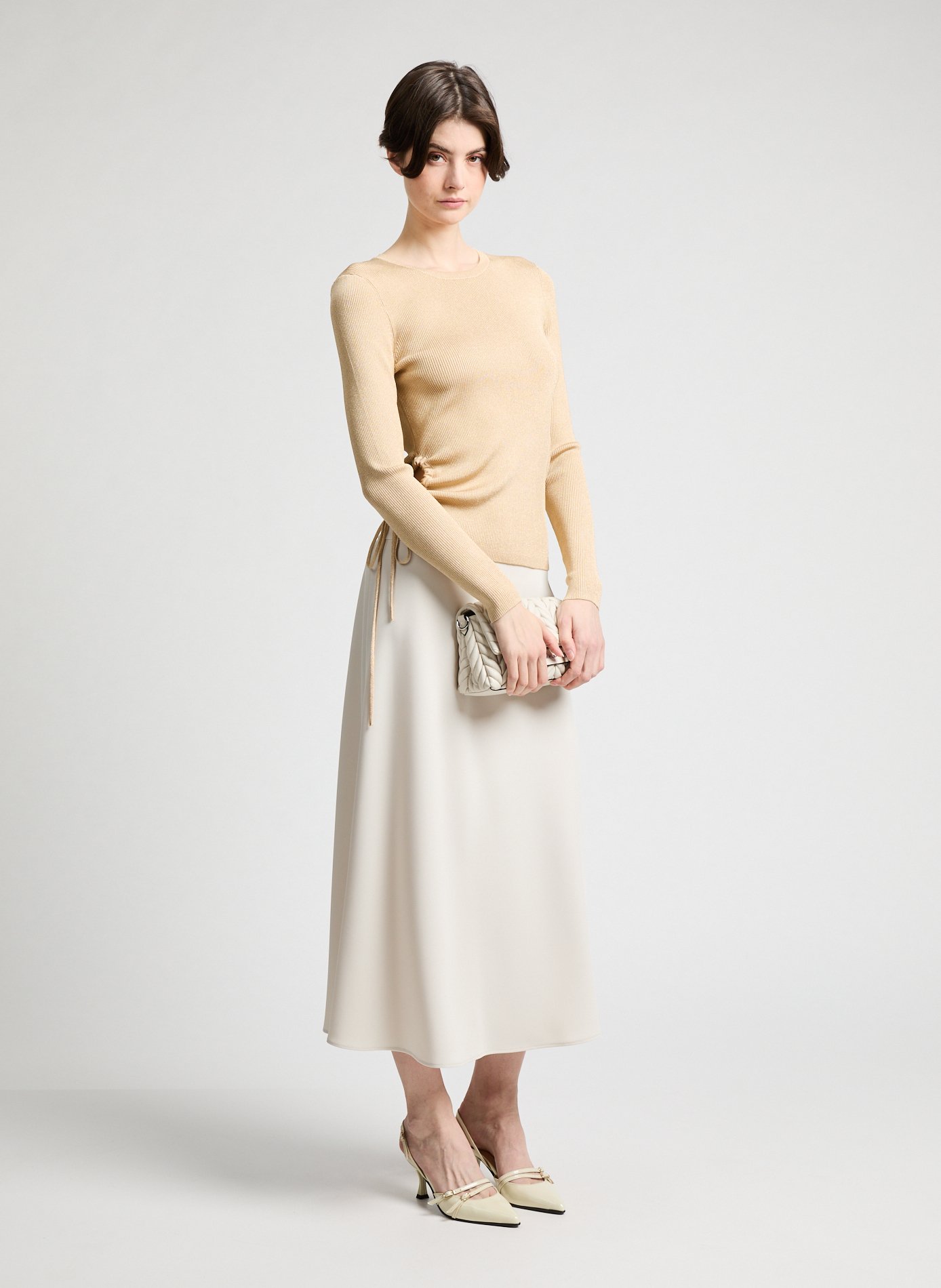 Pull maille chaussette VAEY SAISON 1865 Doré