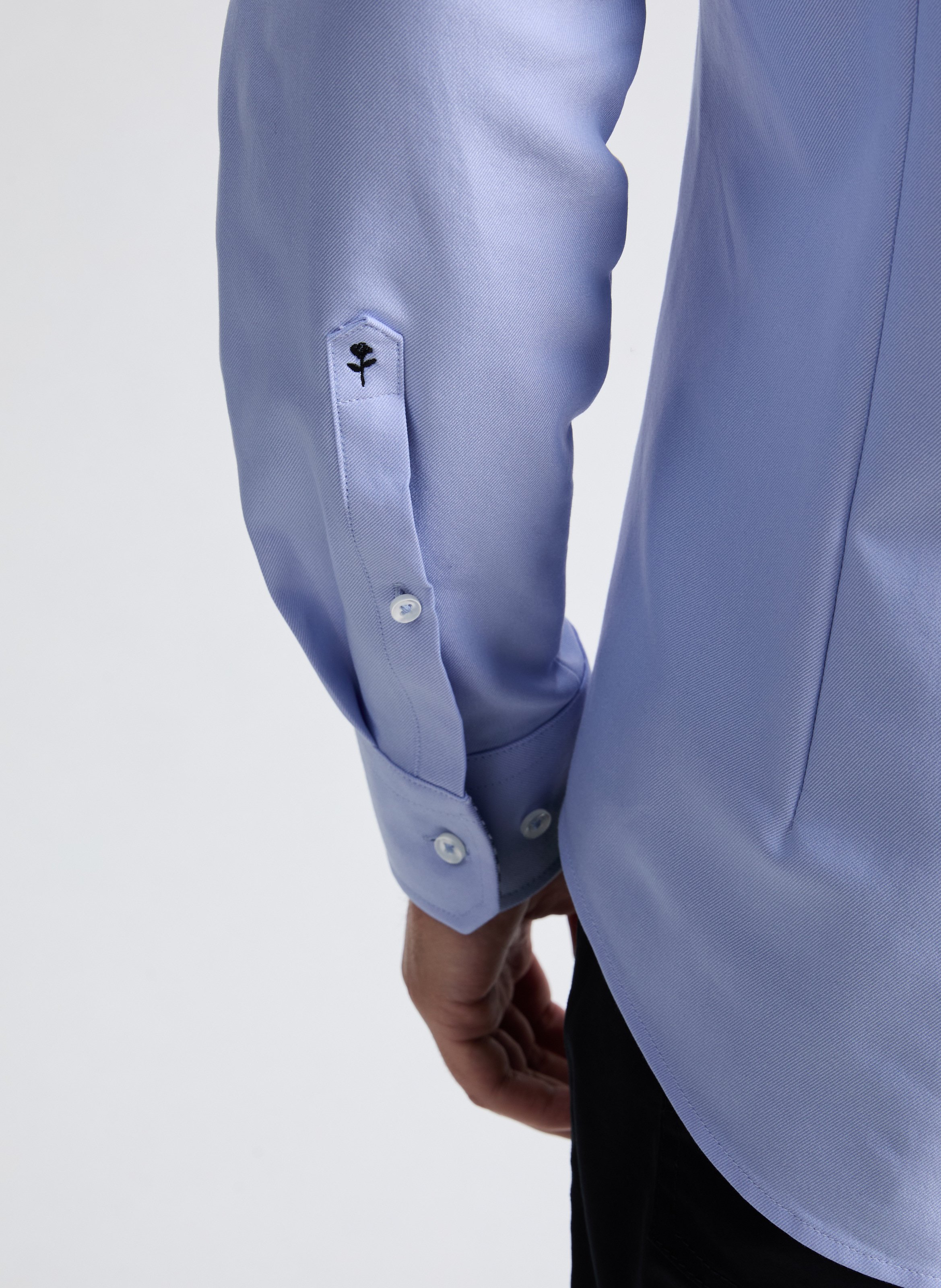 Cotton poplin shirt Blue