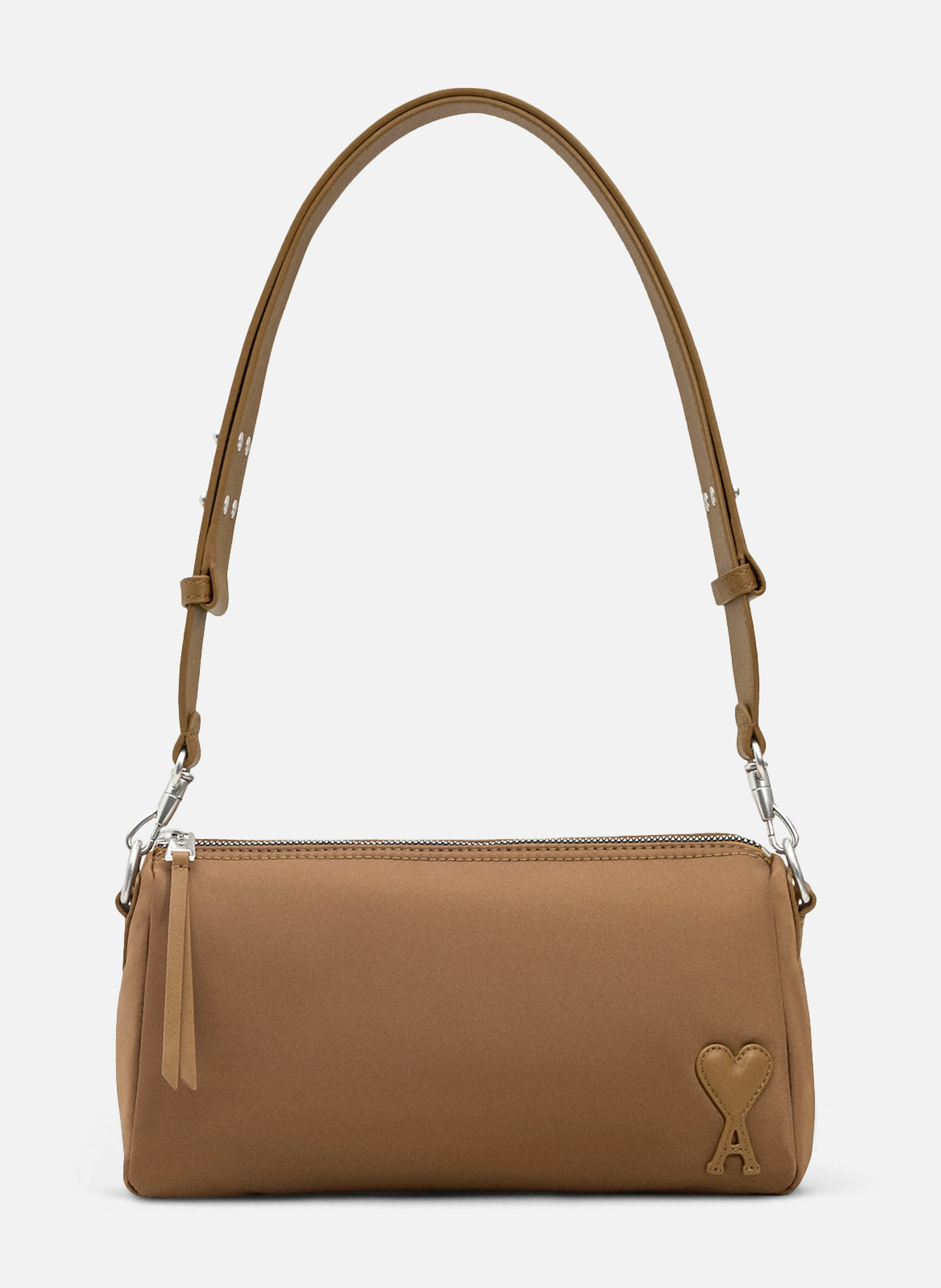 Sac marcel unisexe en nylon AMI PARIS Marron