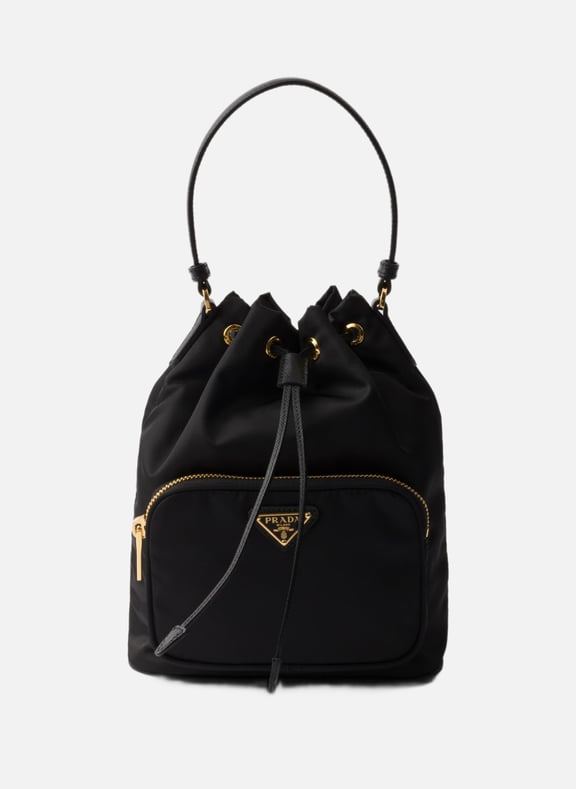 Sac seau prada duet en re-nylon Noir by PRADA PRADA Sac seau prada duet en re-nylon Noir