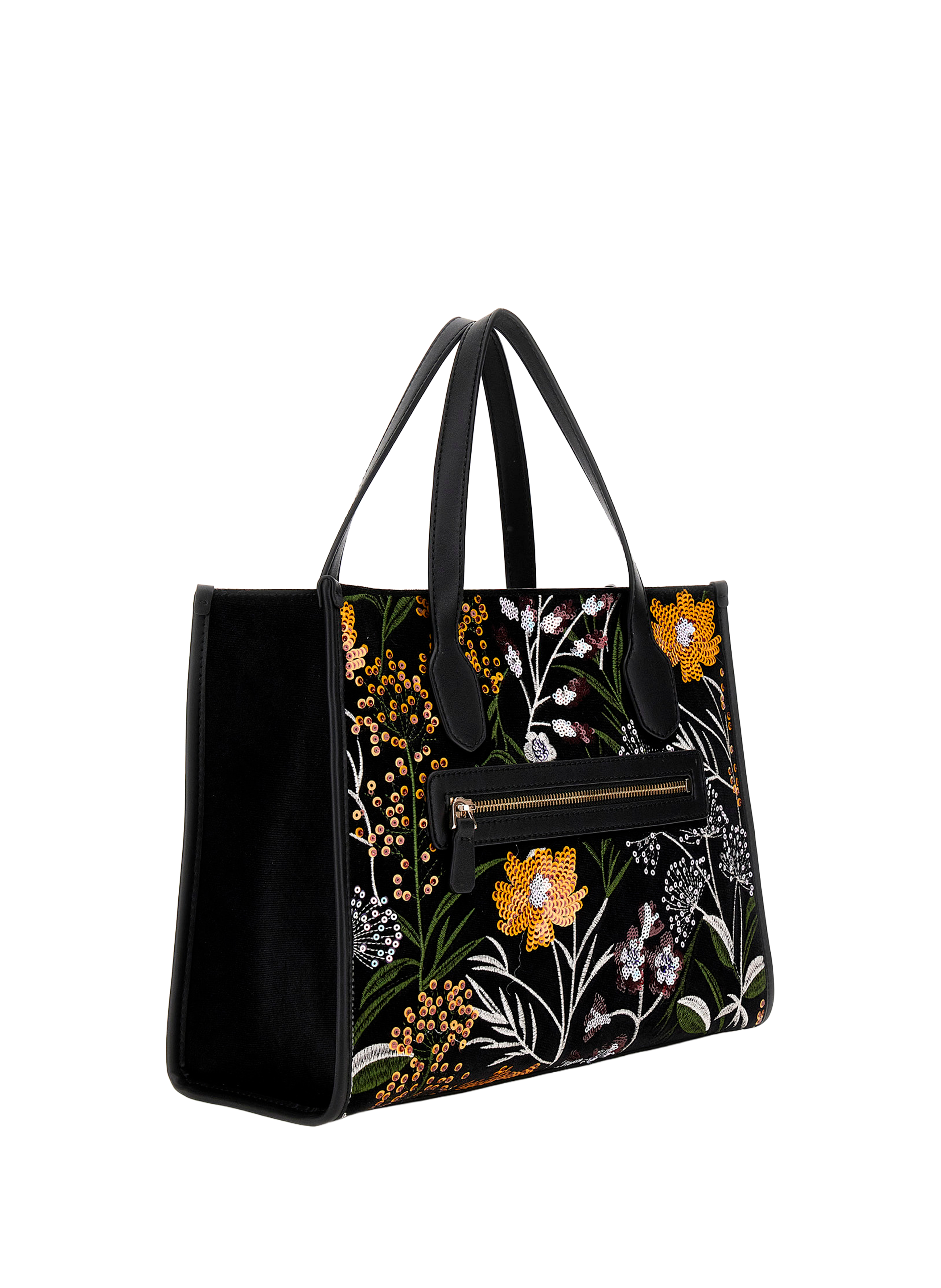 GUESS Sac fleuri Black