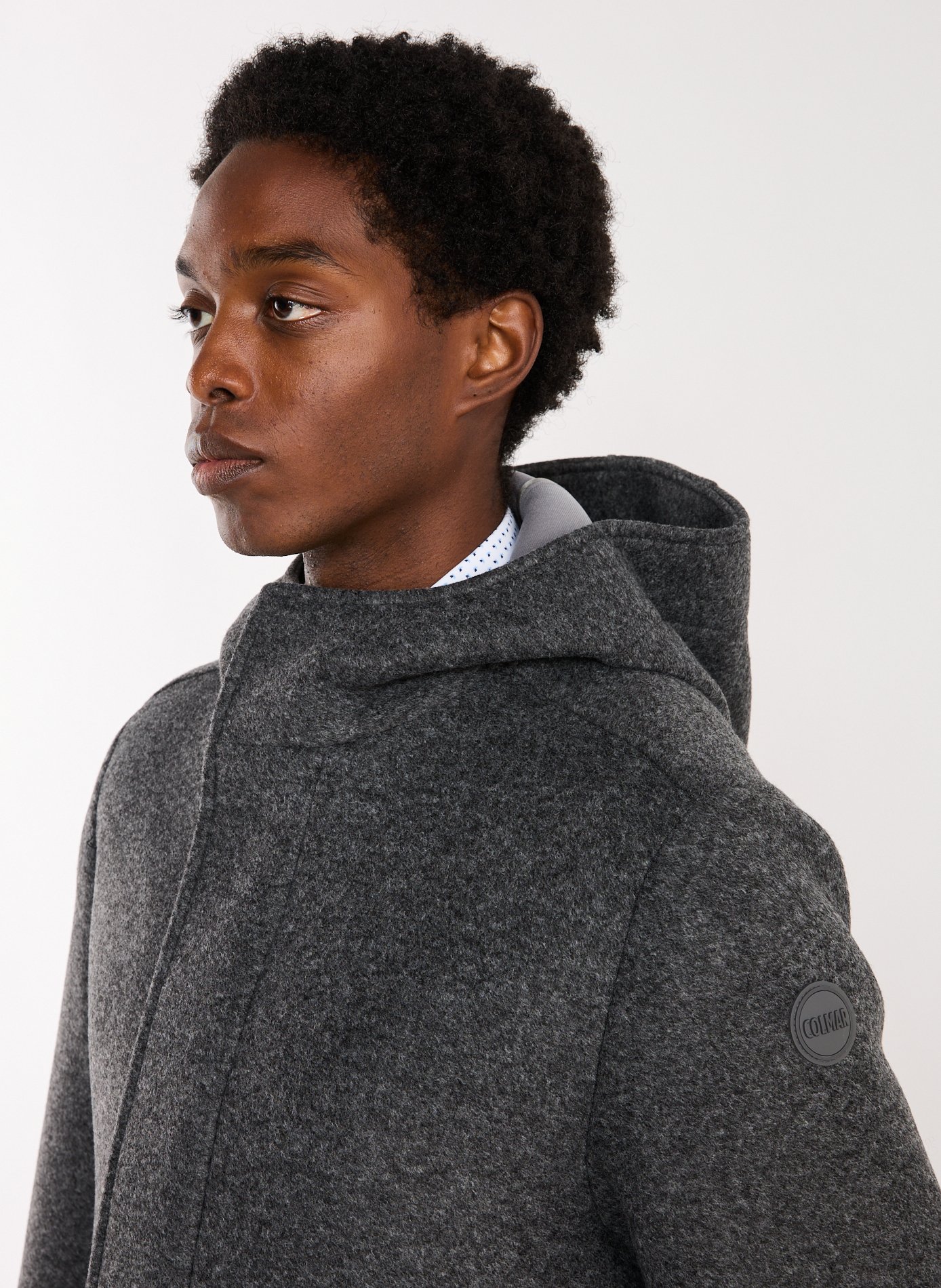Oversized Hooded Coat COLMAR Grey