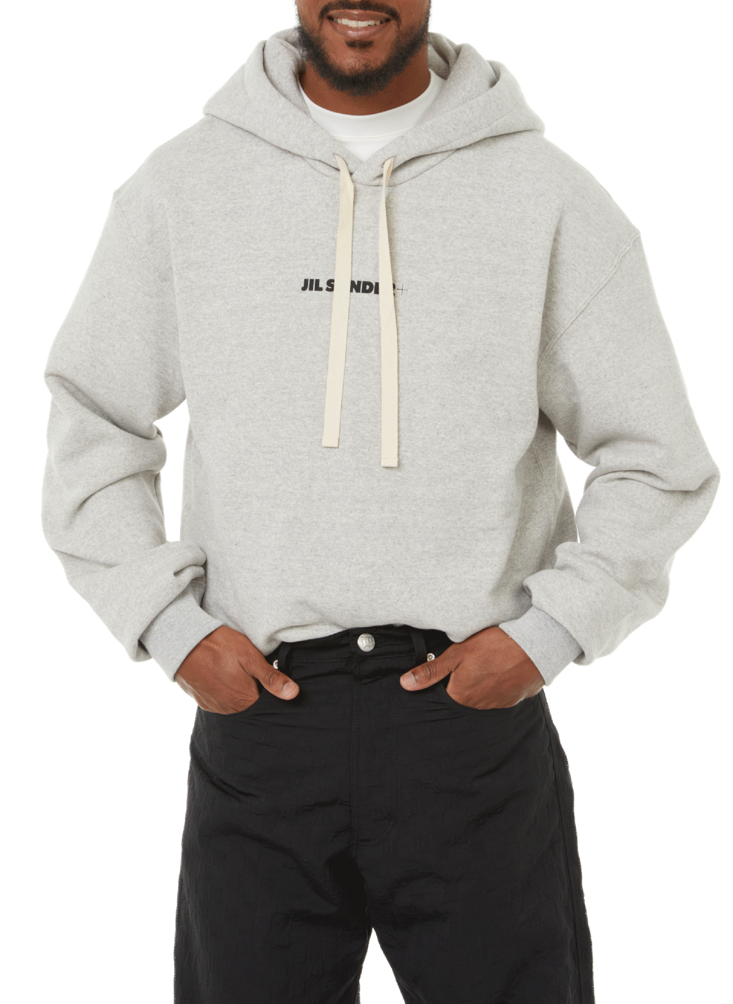 JIL SANDER Cotton hoodie Green