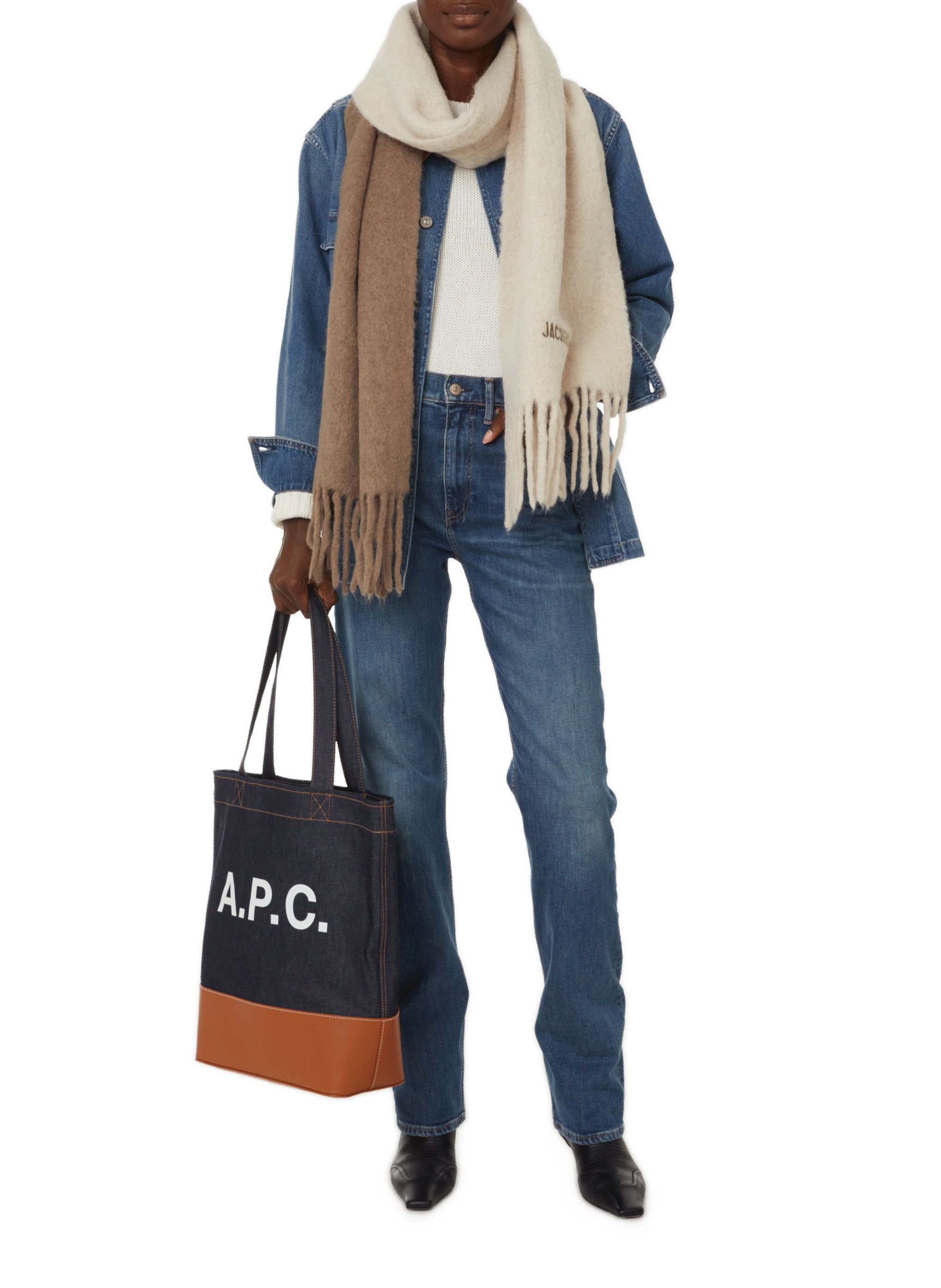 L'écharpe Moisson JACQUEMUS Beige