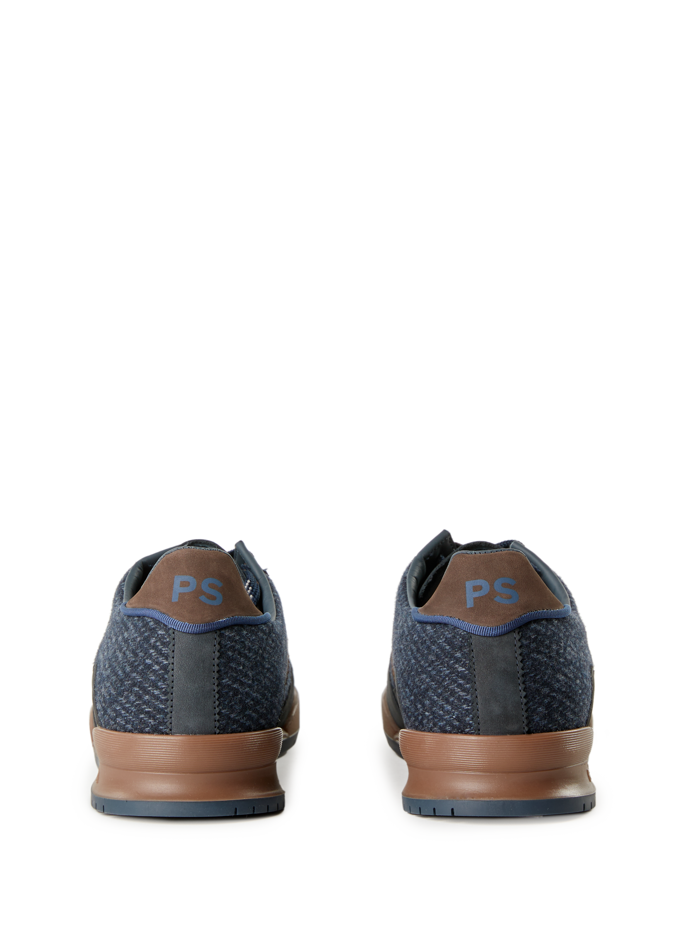 Baskets bi-matière en laine mélangée PAUL SMITH Bleu