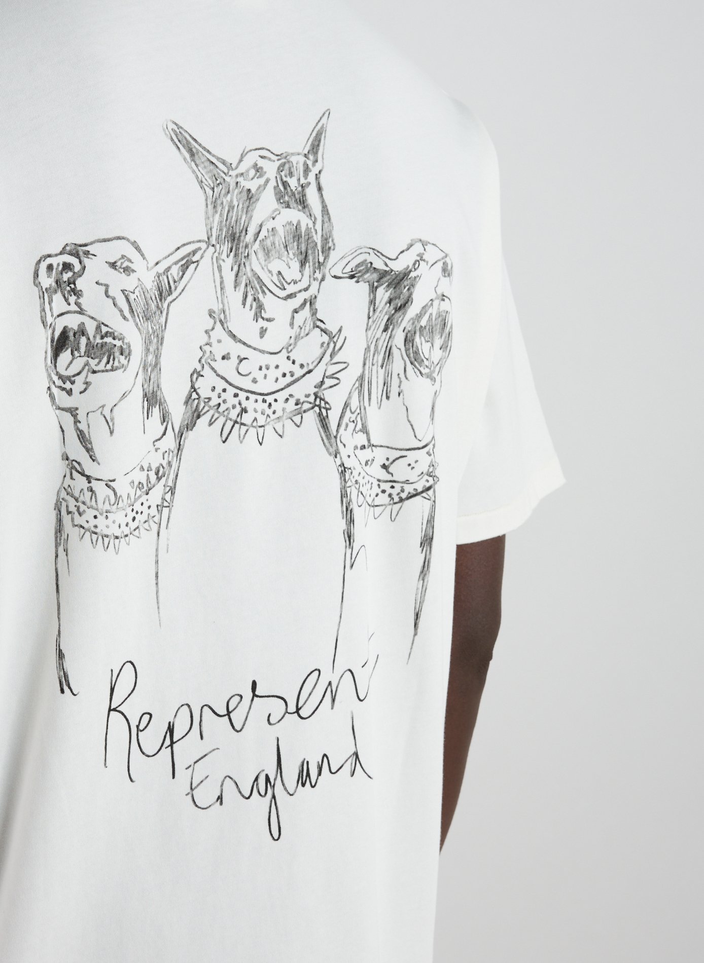 Short-sleeve printed cotton T-shirt  REPRESENT Beige