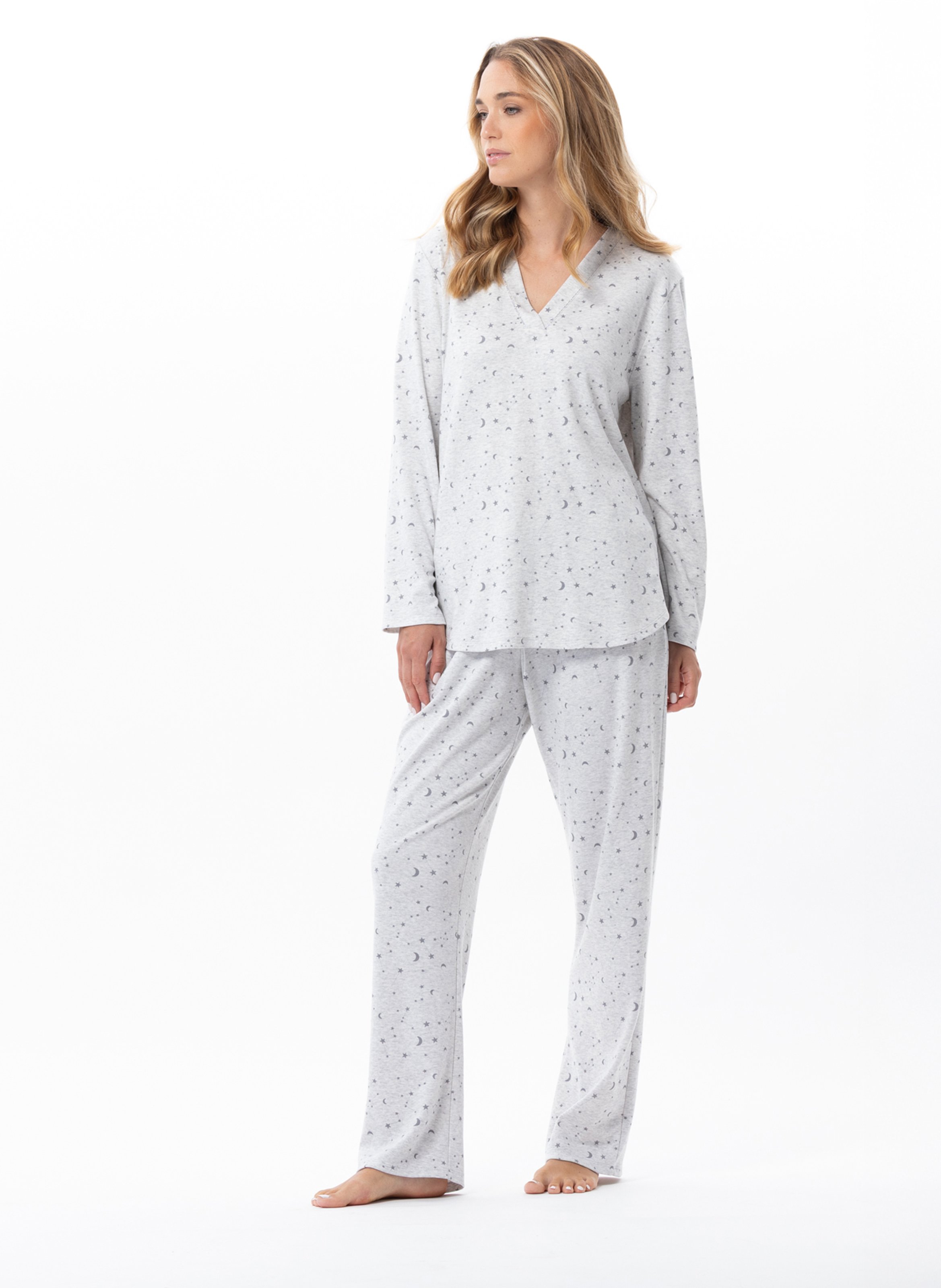 Pyjama en coton luna 102 LE CHAT Gris