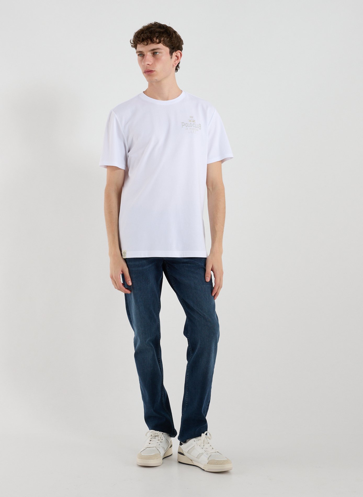 T-shirt en coton mélangé LA MARTINA Blanc