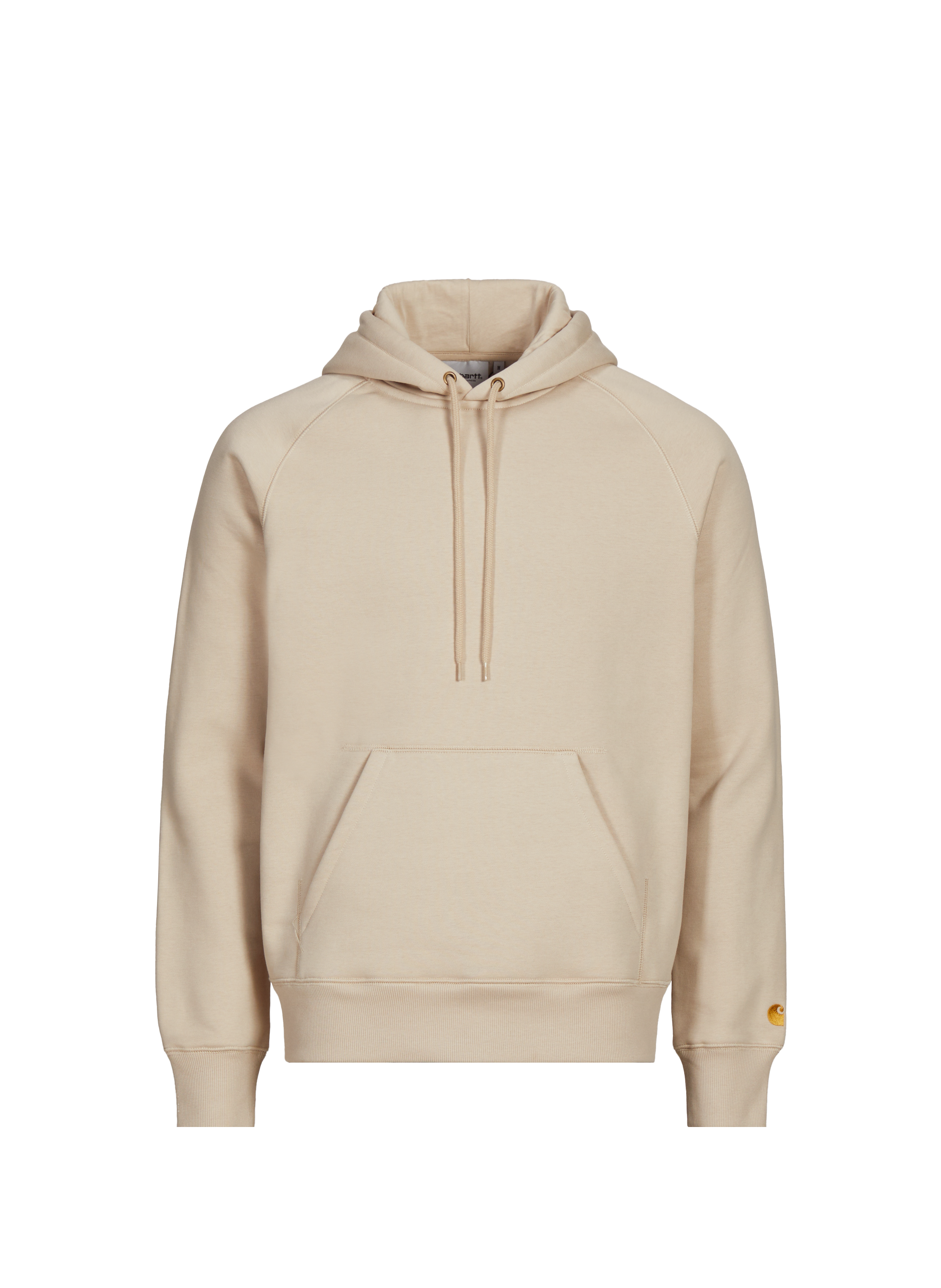 Solid color hooded sweatshirt in blended cotton. CARHARTT WIP Beige