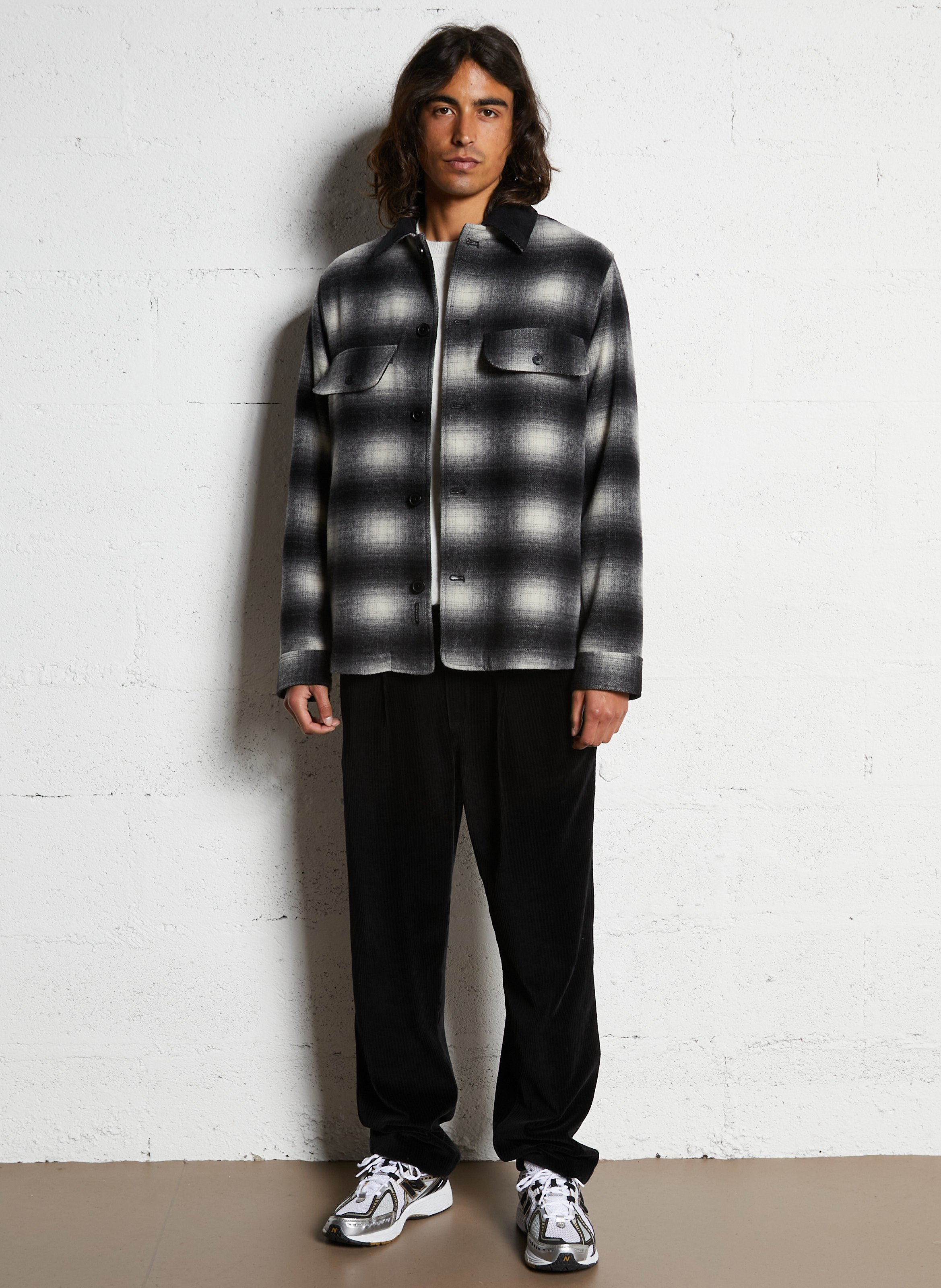 Surchemise droite col classique IKKS Gris