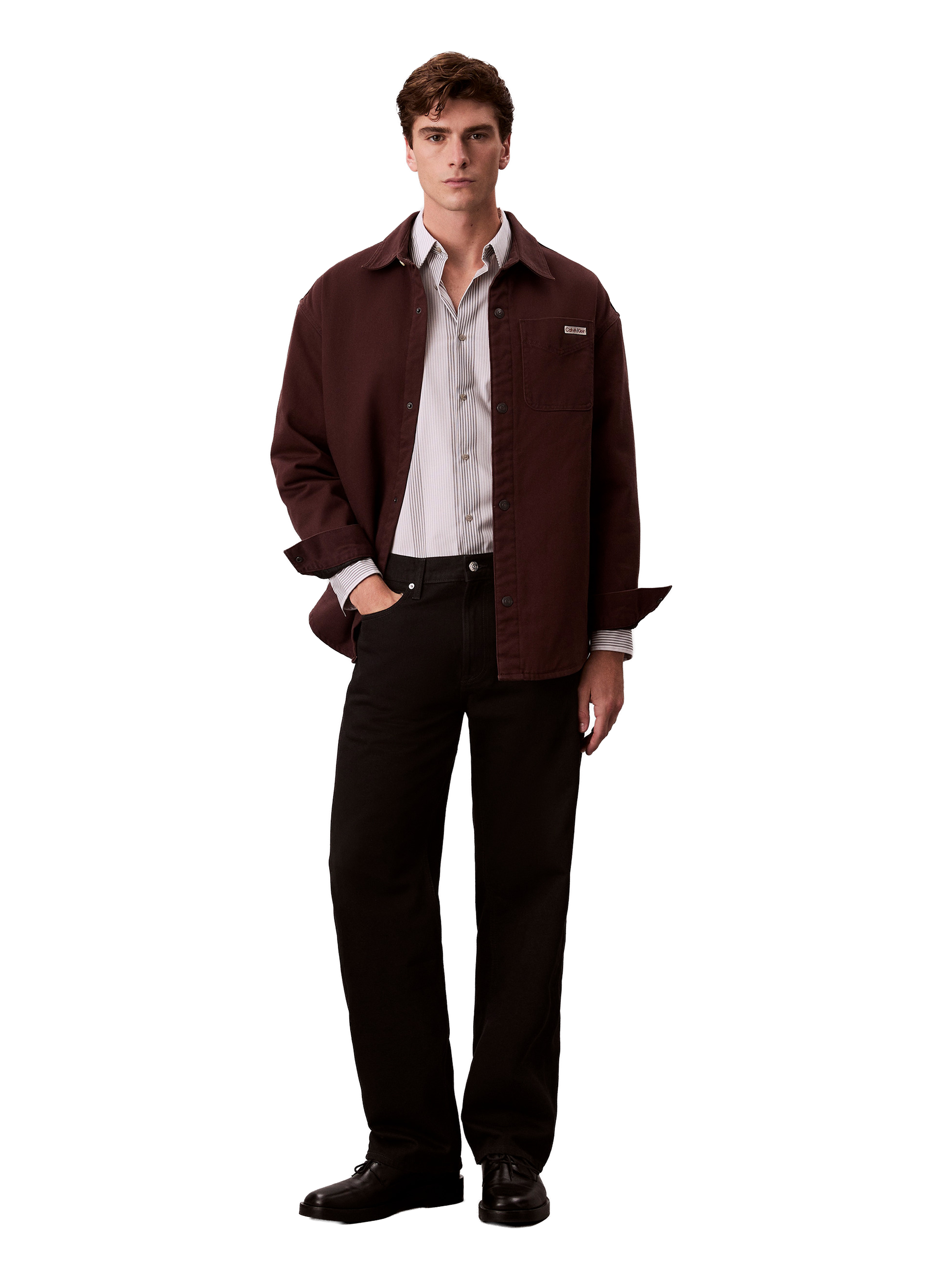 Cotton shirt CALVIN KLEIN Brown