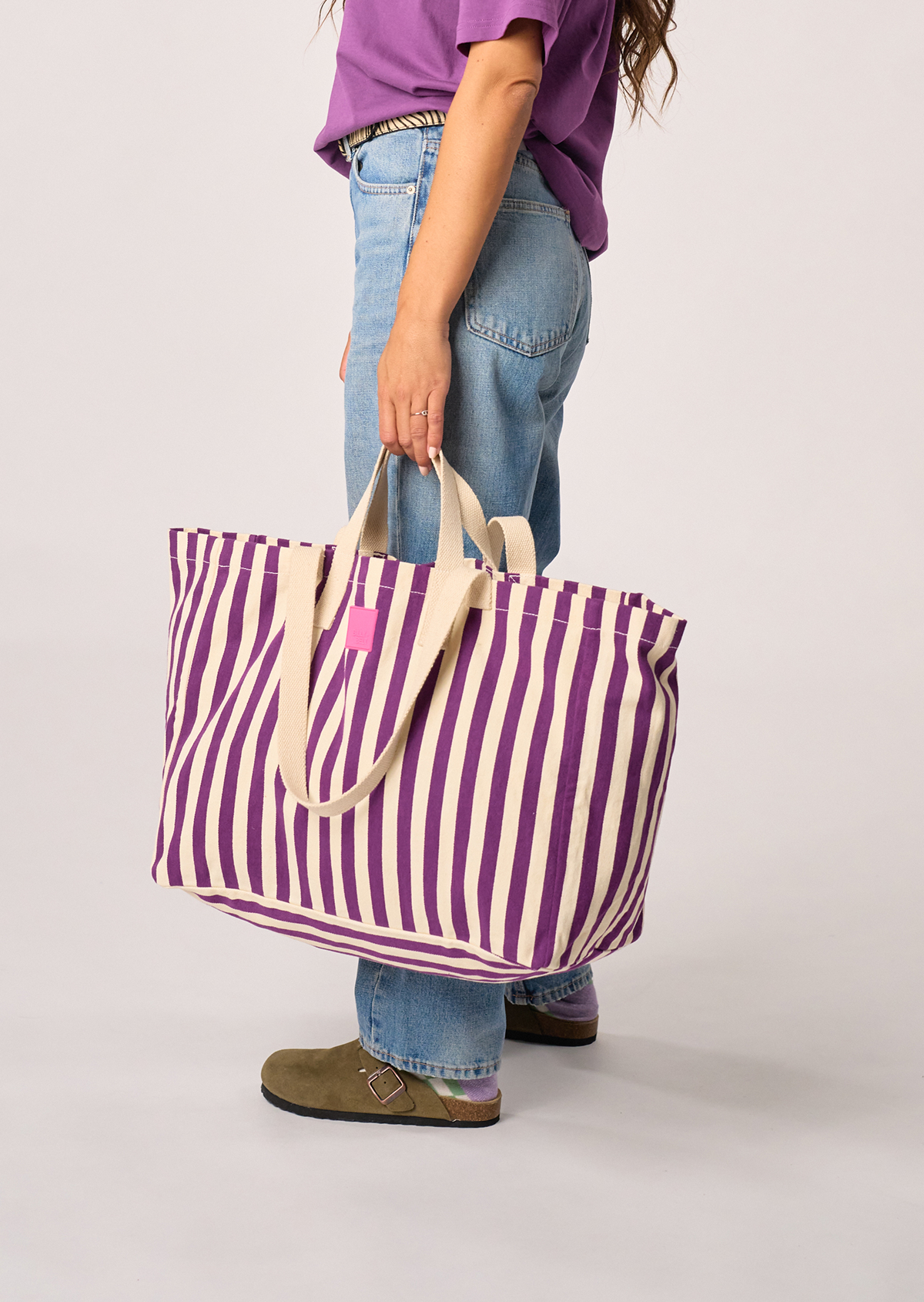Sac cabas en coton biologique BILLYBELT Violet
