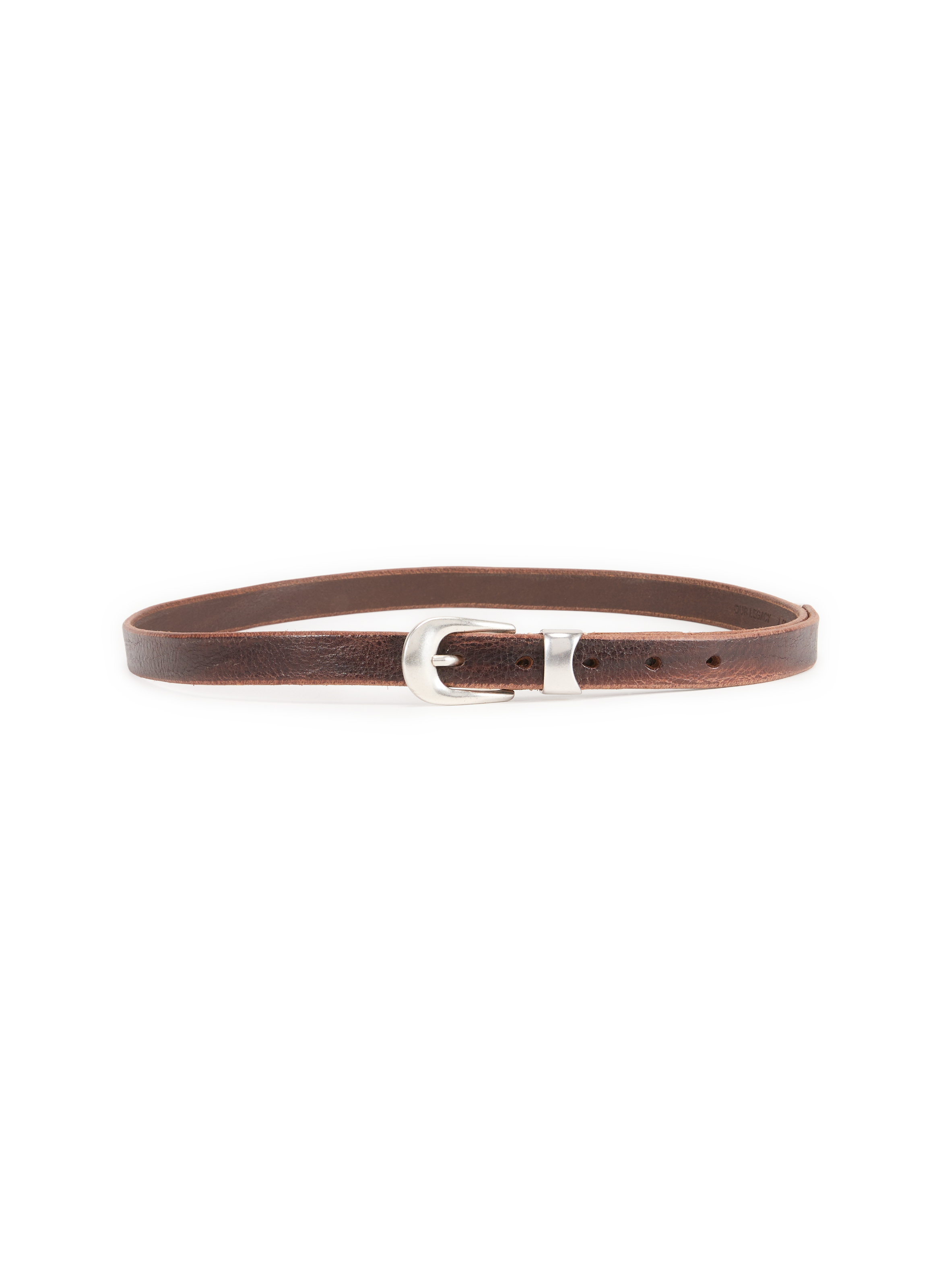 OUR LEGACY Ceinture en cuir Marron