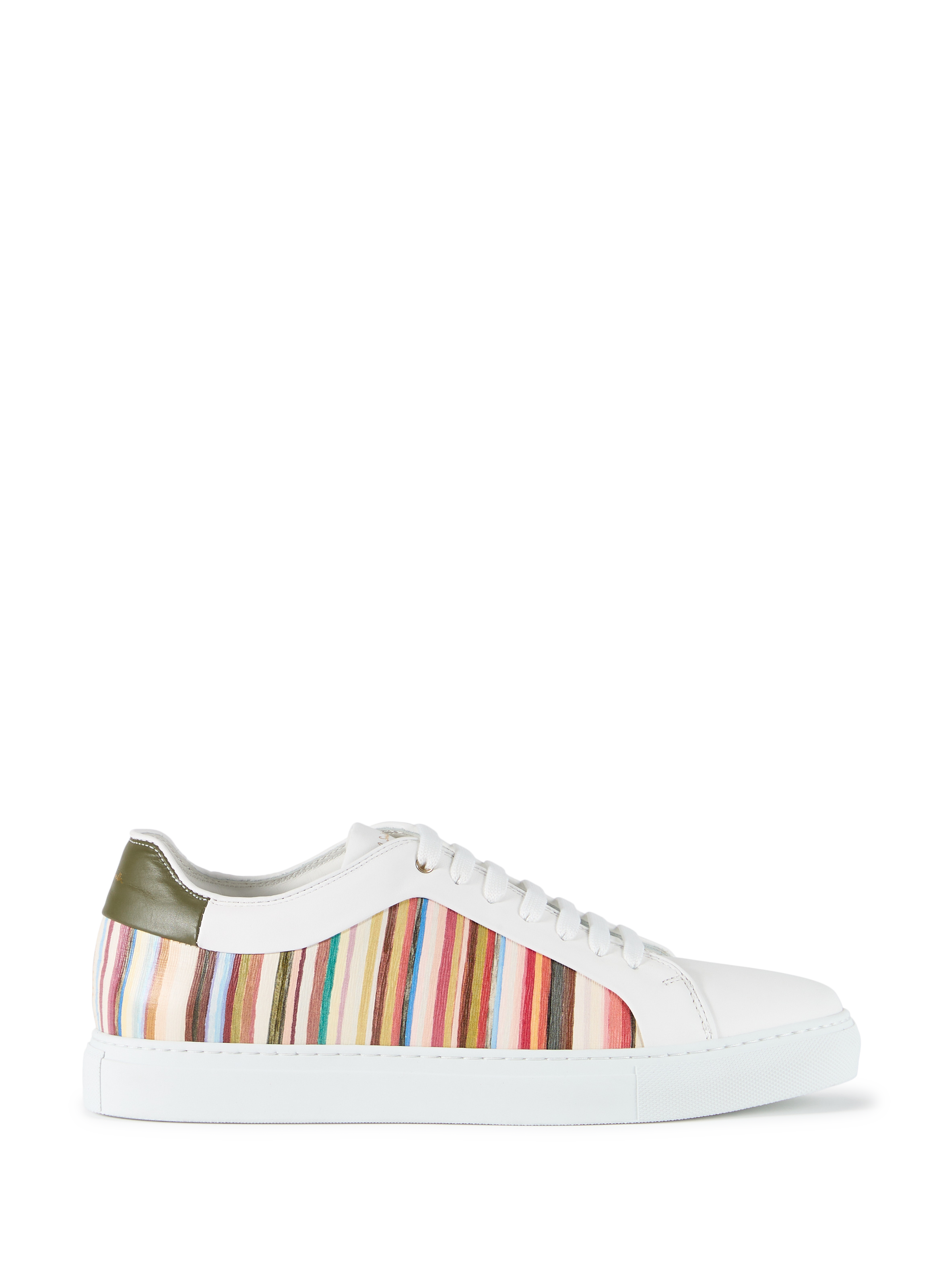 Gestreifte Ledersneaker PAUL SMITH Mehrfarbig