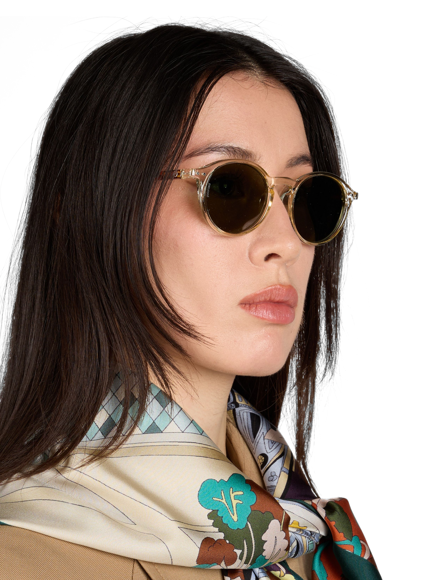 Transparent and round sunglasses IZIPIZI Transparent