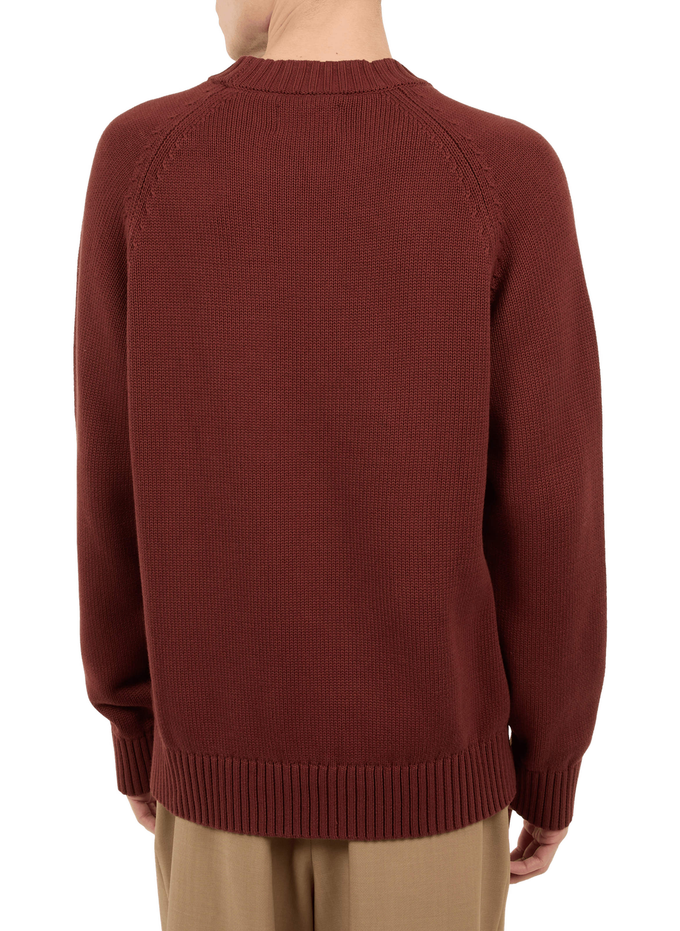 Pull Pann en maille en coton SAISON 1865 Marron