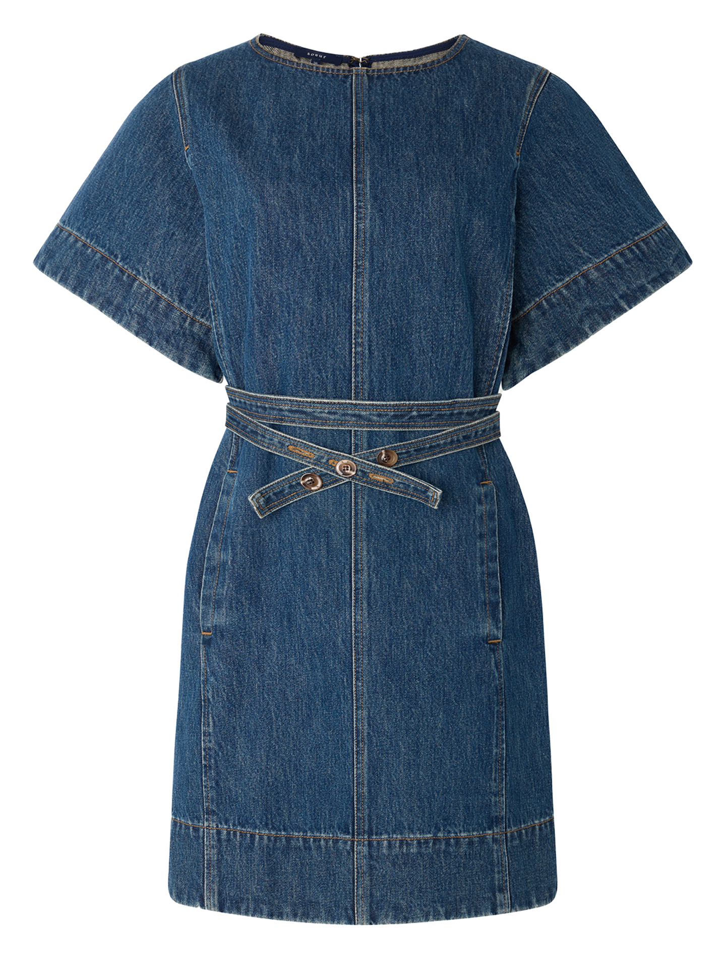 Robe courte en denim Eclair SOEUR Bleu