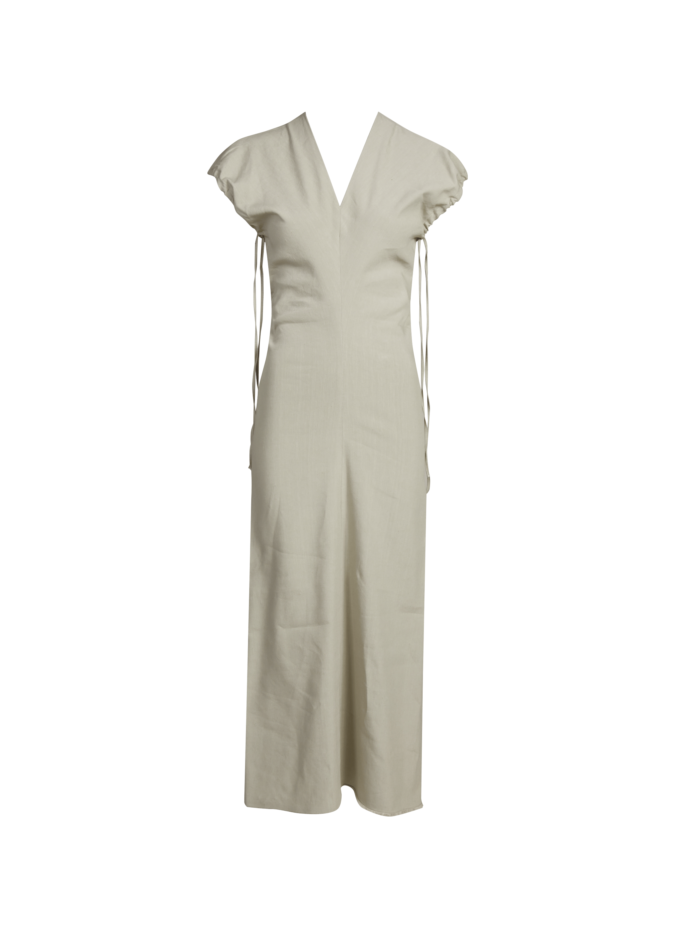 Robe longue Luna en lin TELA Gris