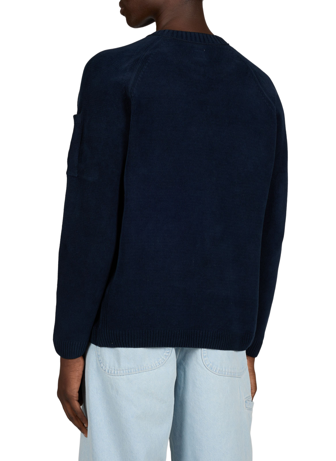 Round neck cotton sweatshirt CP COMPANY Blue