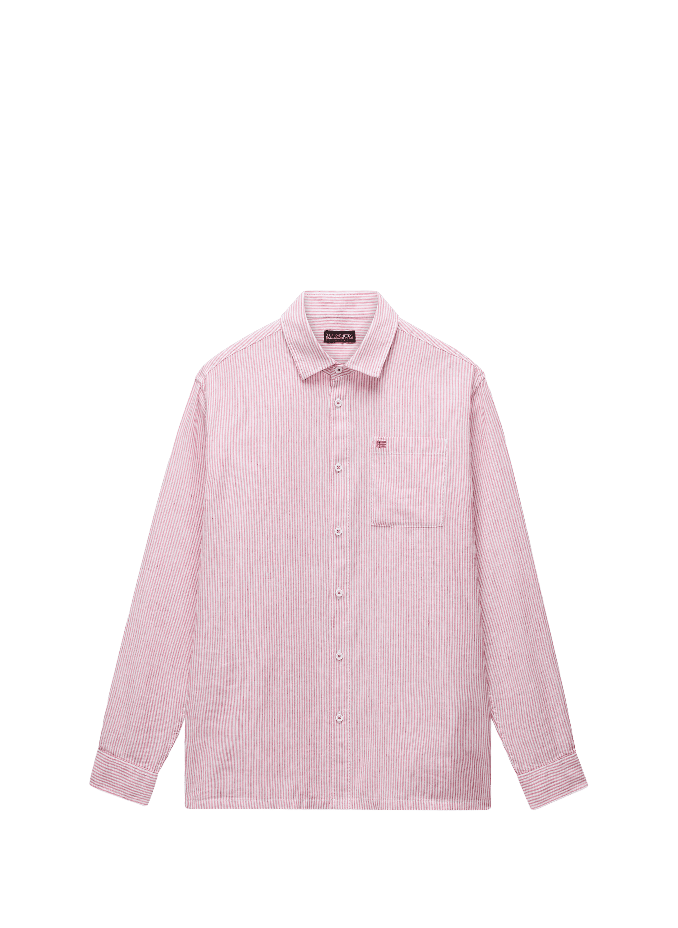 Chemise droite Brolio en coton et lin NAPAPIJRI Multicolore