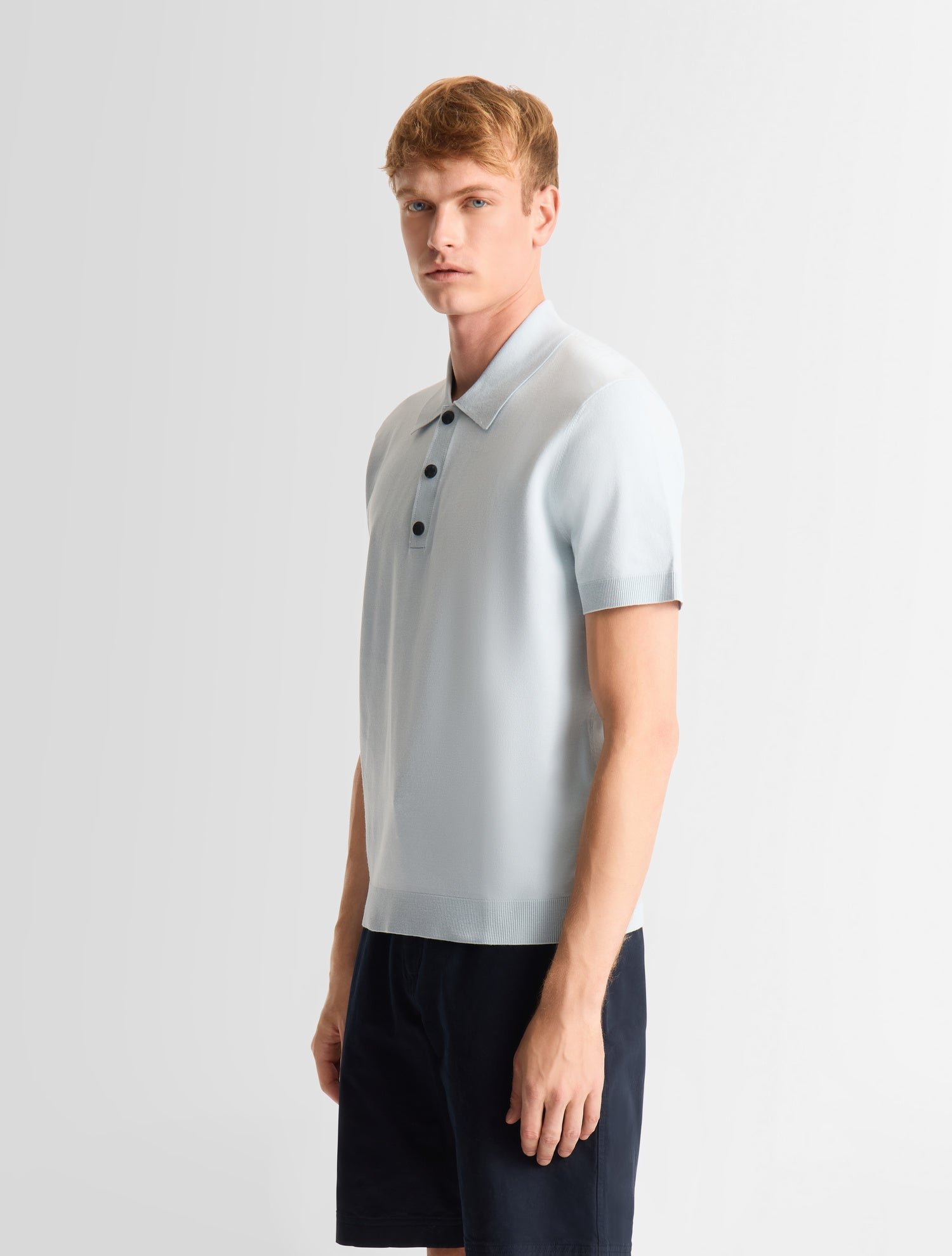 Polo manches courtes henryo col polo coupe regular FUSALP Bleu