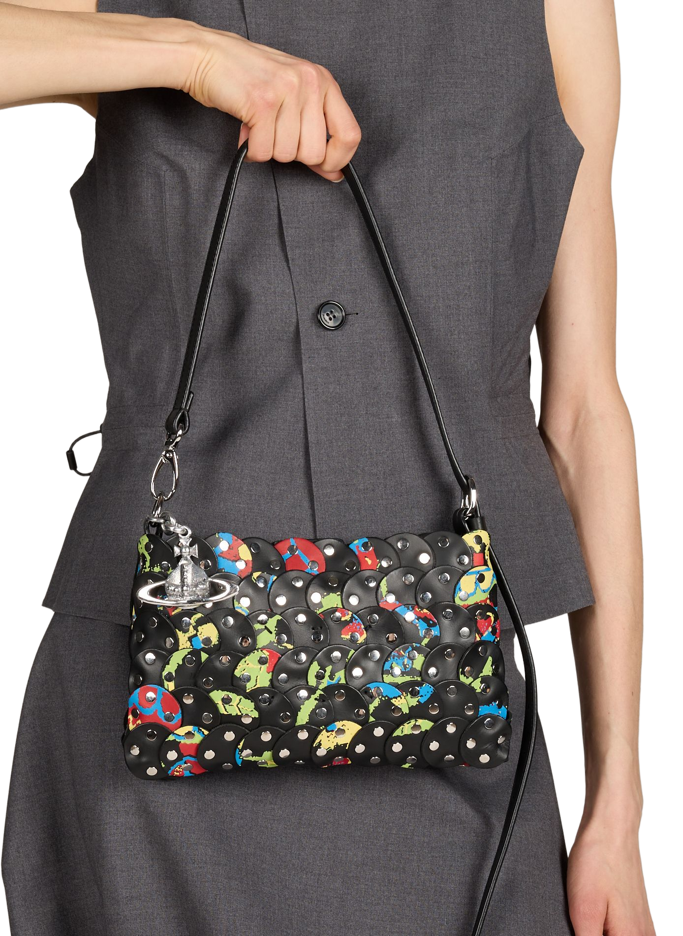 Lola printed leather shoulder bag VIVIENNE WESTWOOD Multicolour