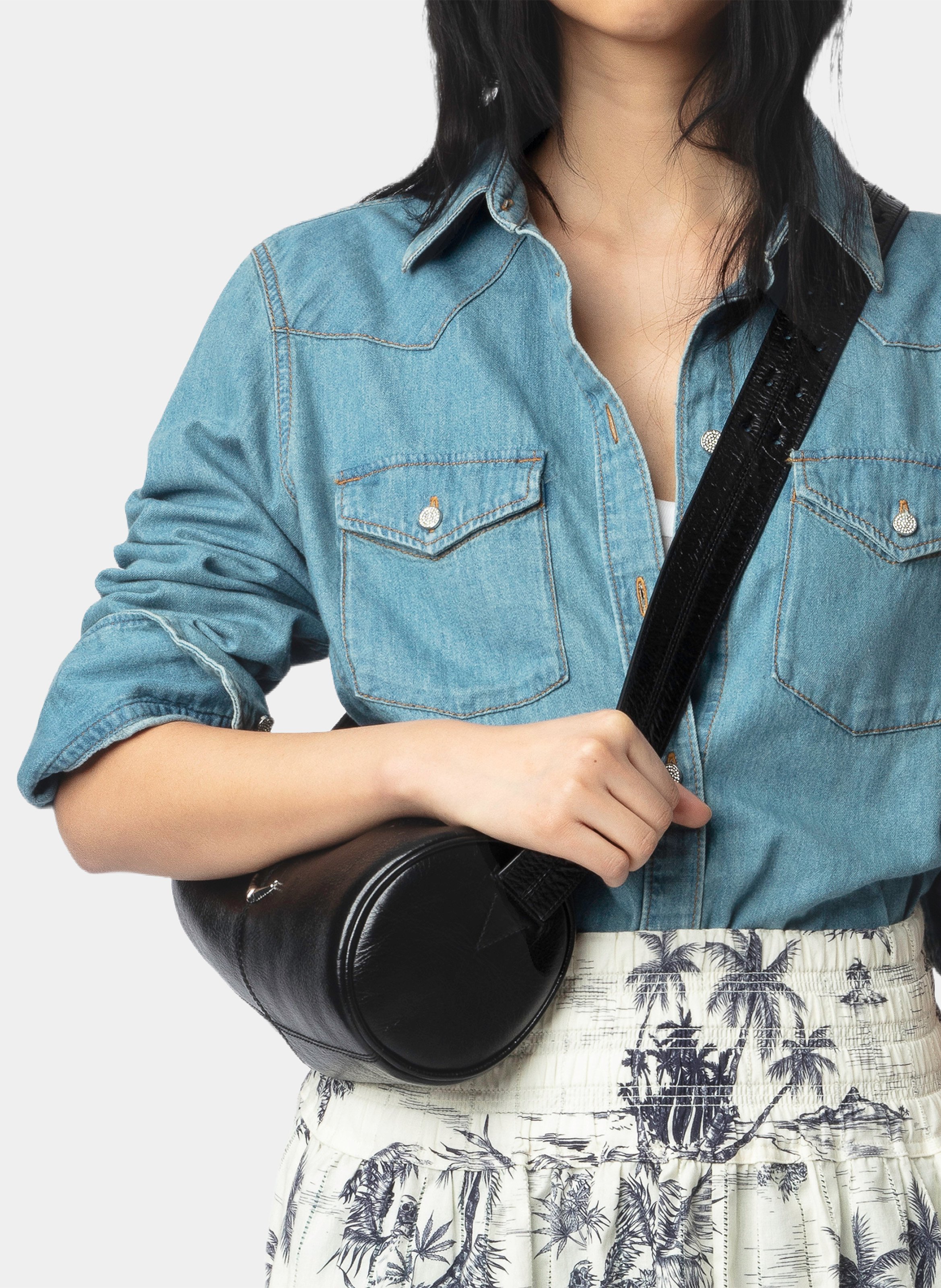 Chemise droite en coton thelma ZADIG&VOLTAIRE Bleu