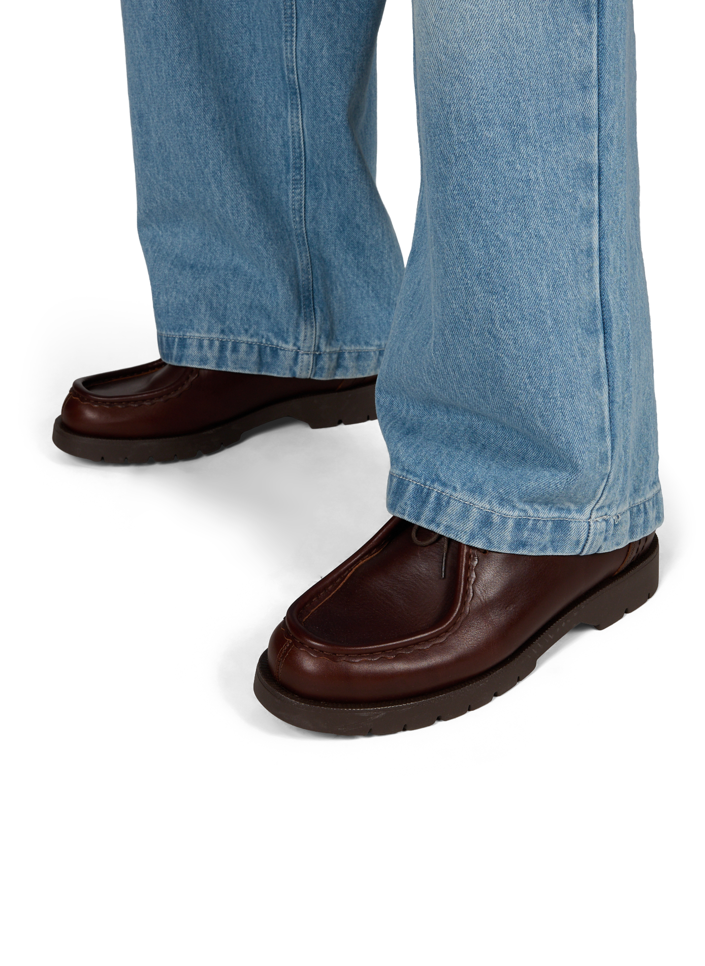 Derbies en cuir KLEMAN Marron