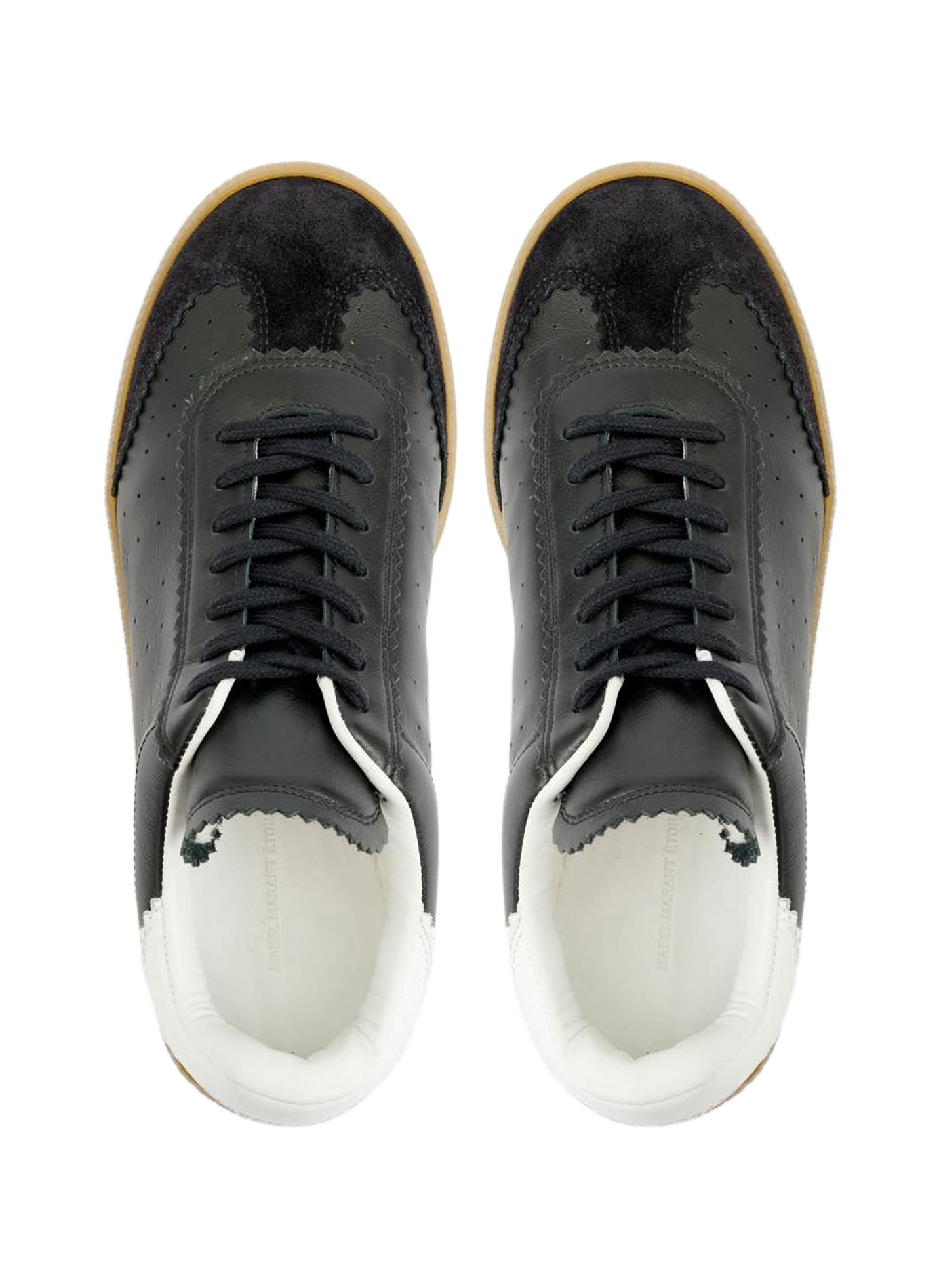 Niedrige Sneakers aus Leder ISABEL MARANT Schwarz