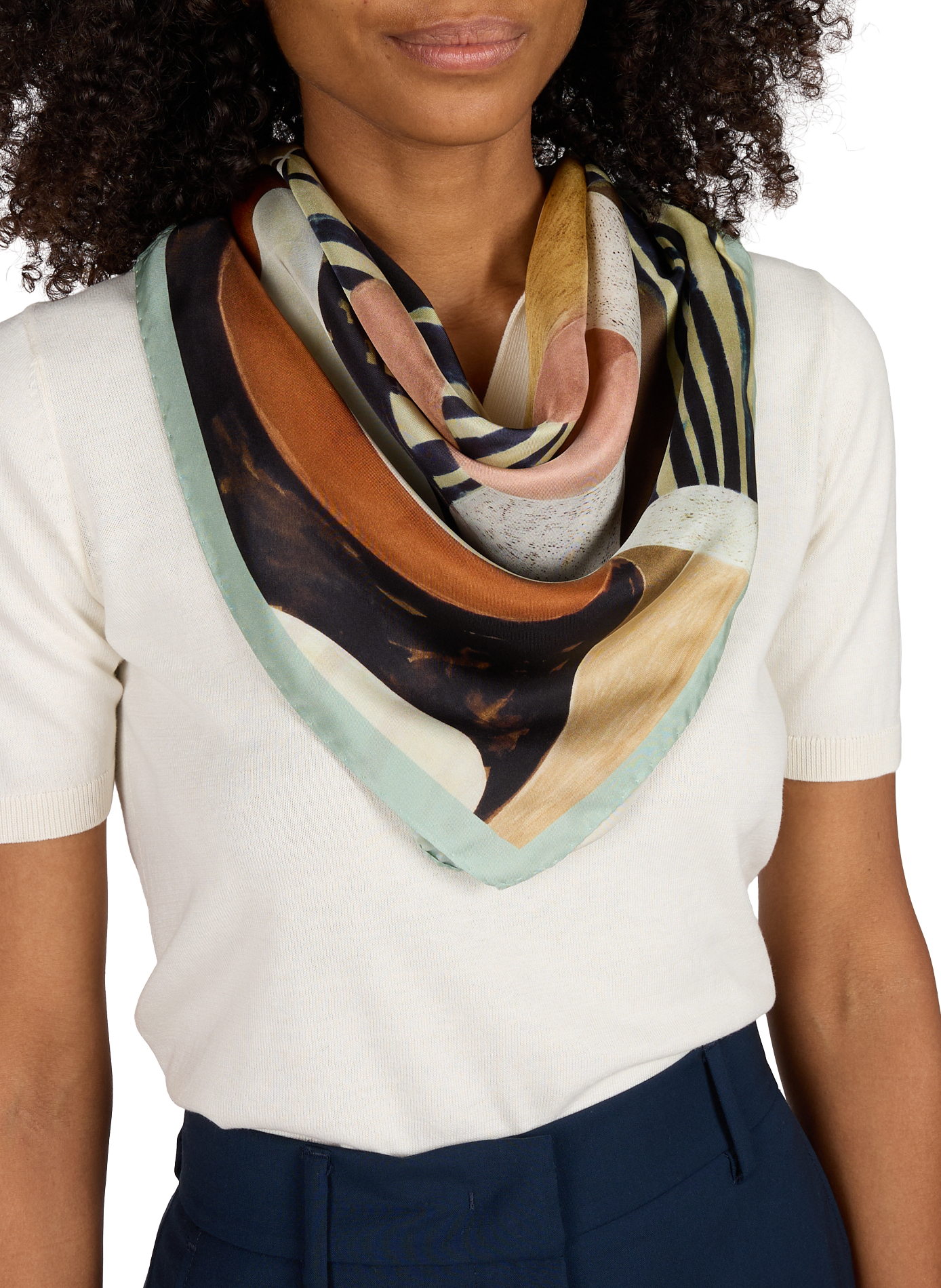 Silk printed scarf | Multicolour AU PRINTEMPS PARIS Women