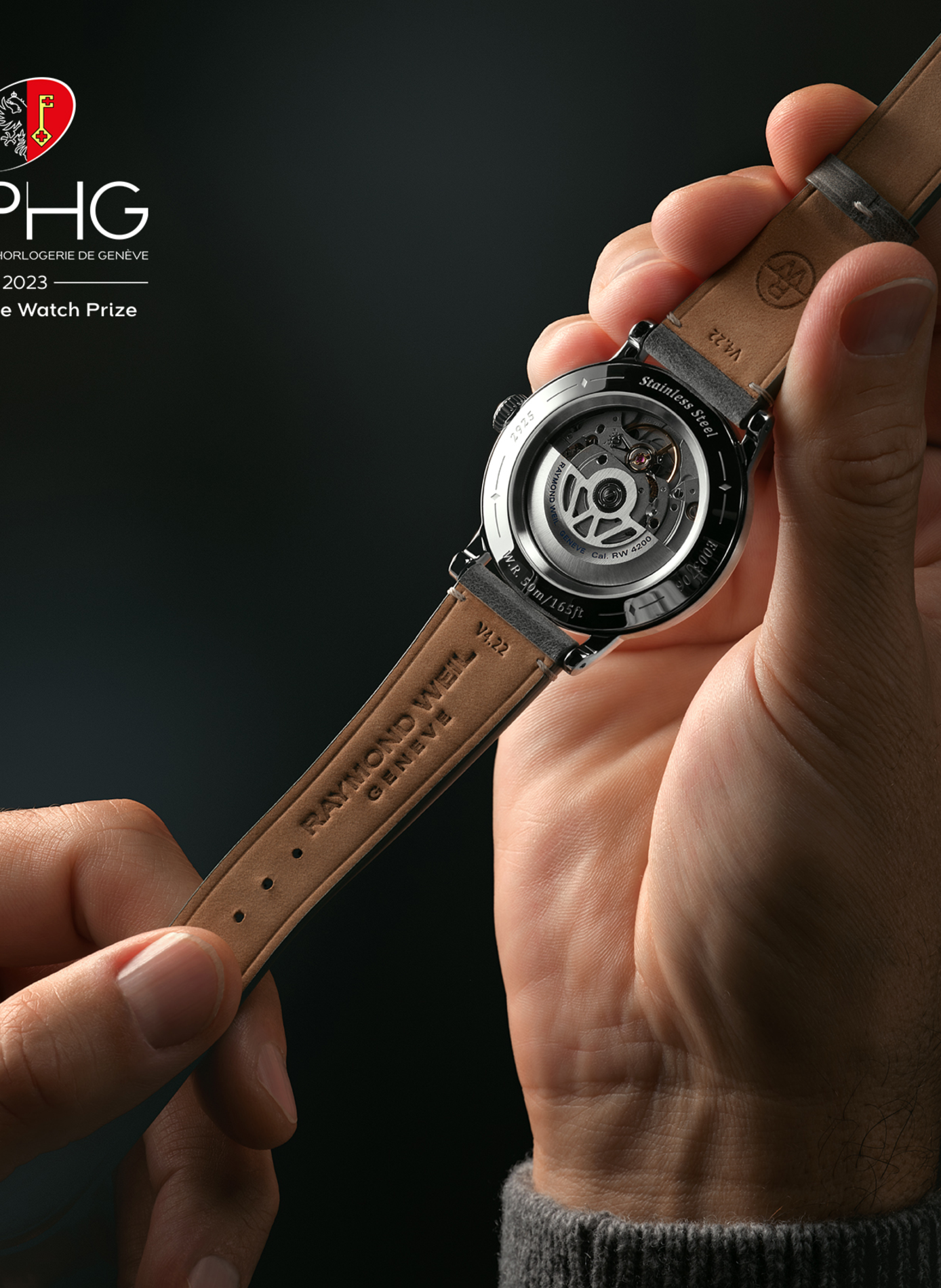 Montre automatique Millesime Petite Seconde en cuir RAYMOND WEIL Argent