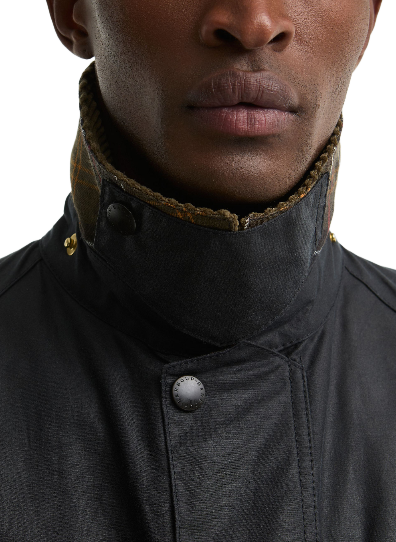 Wachsjacke Icons Beaufort aus Baumwolle BARBOUR Blau