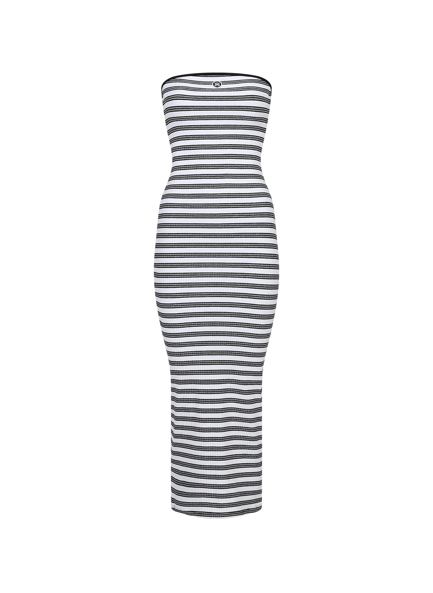 Robe moulante bustier en coton mélangé AMIRI Blanc
