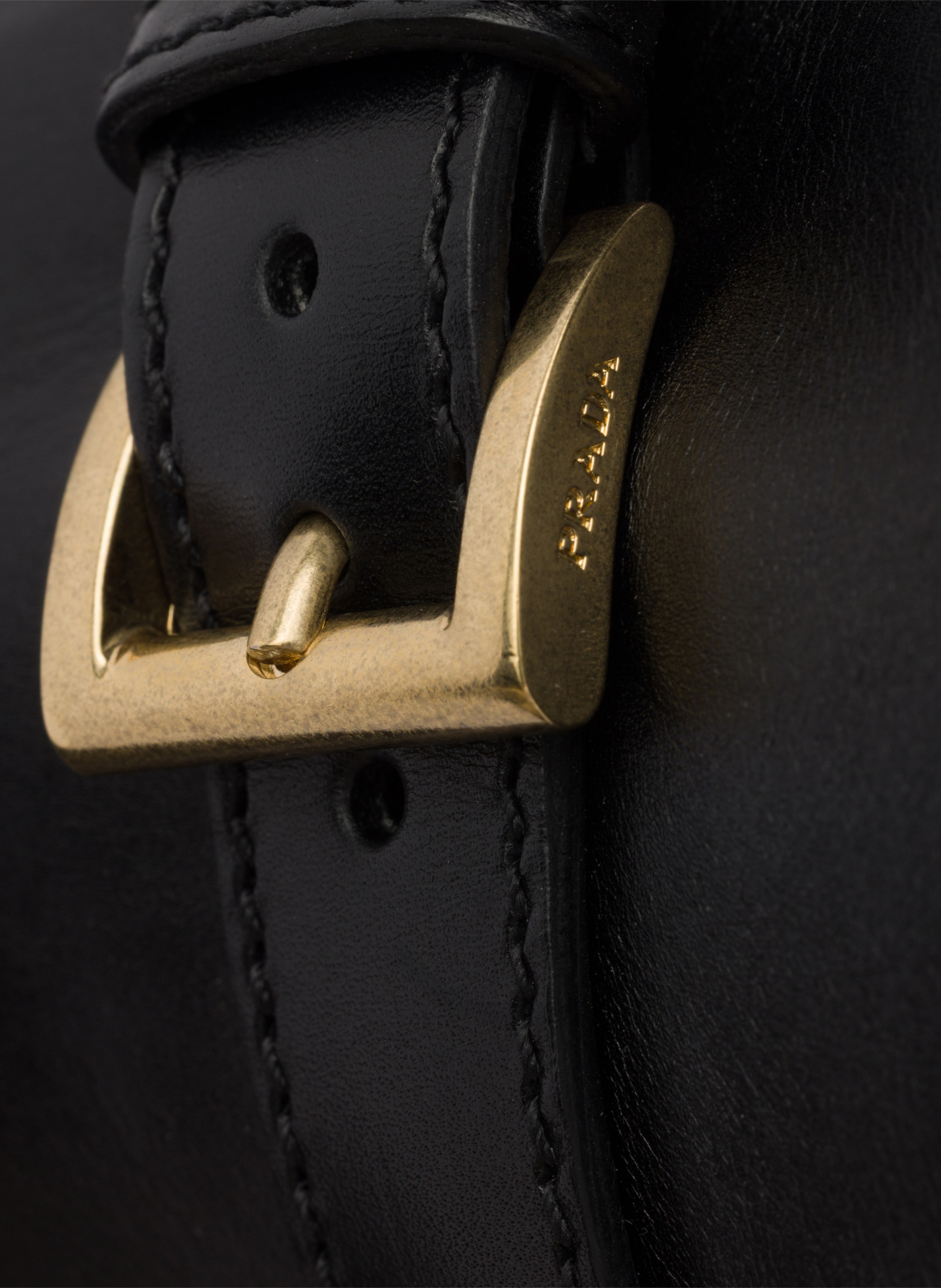 Bottines en cuir PRADA Noir