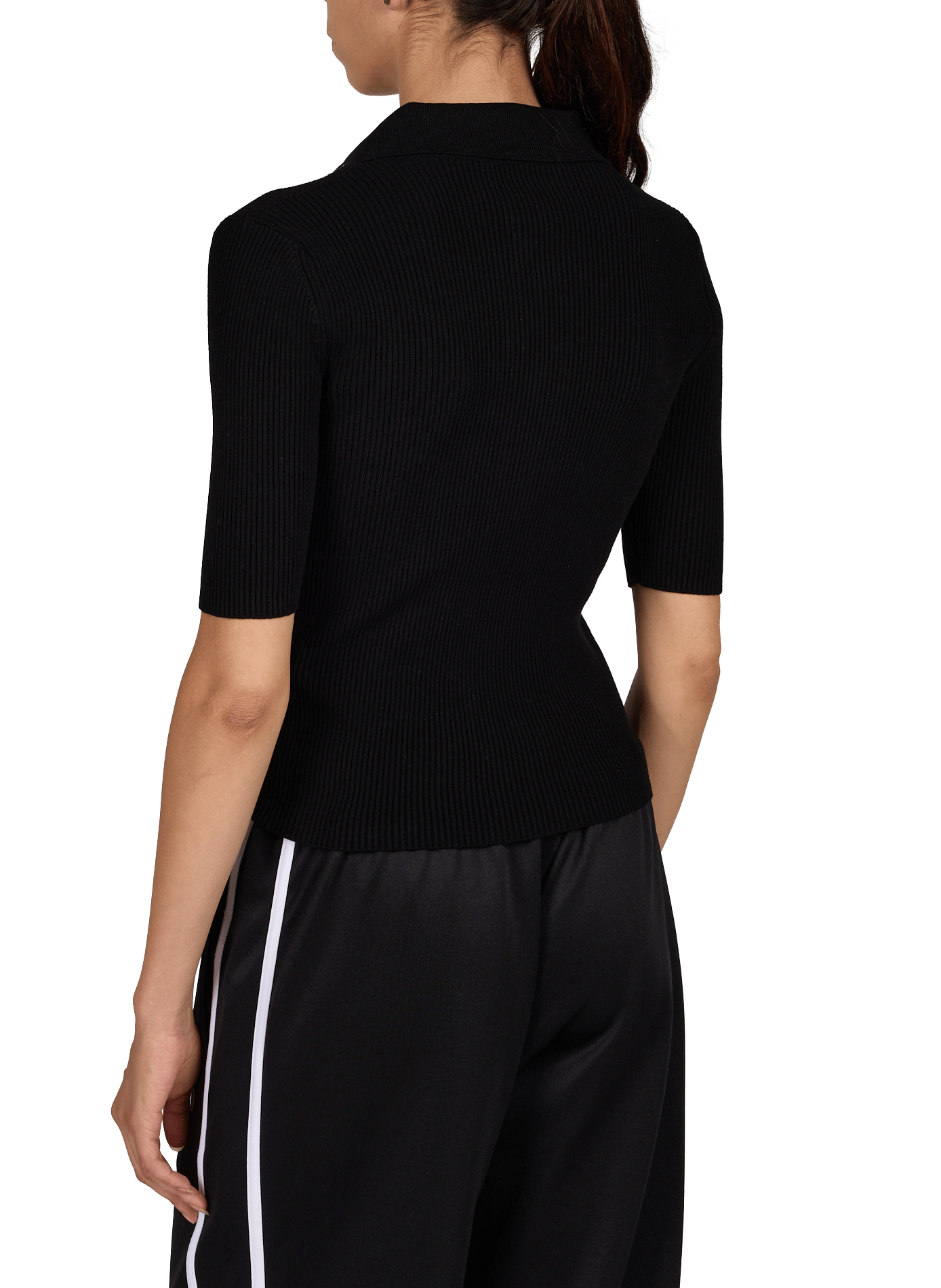 Top maille côtelée AMIRI Noir