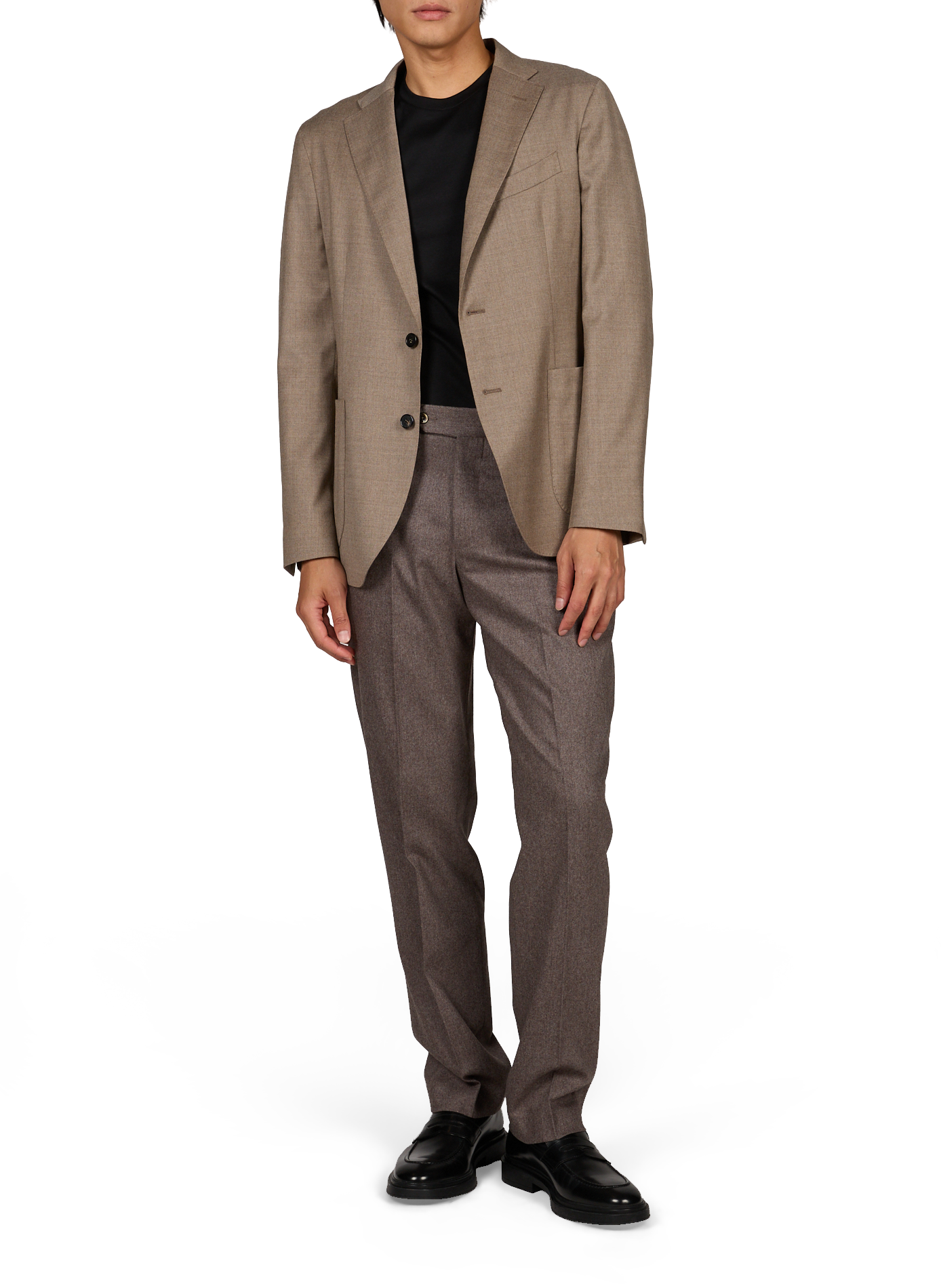 Straight blazer in blended virgin wool SLOWEAR Beige