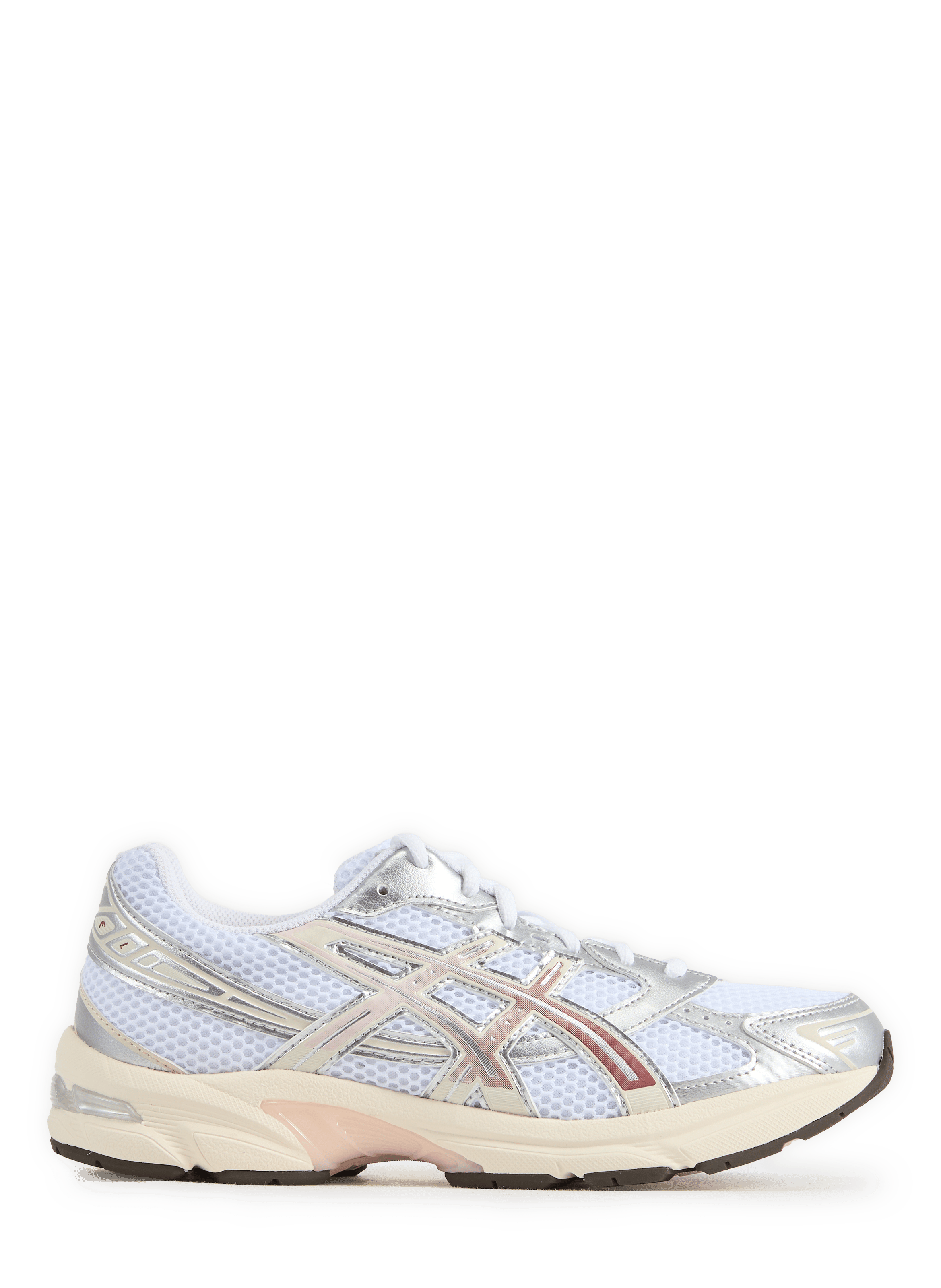 Serrated leather mixed sneakers ASICS White