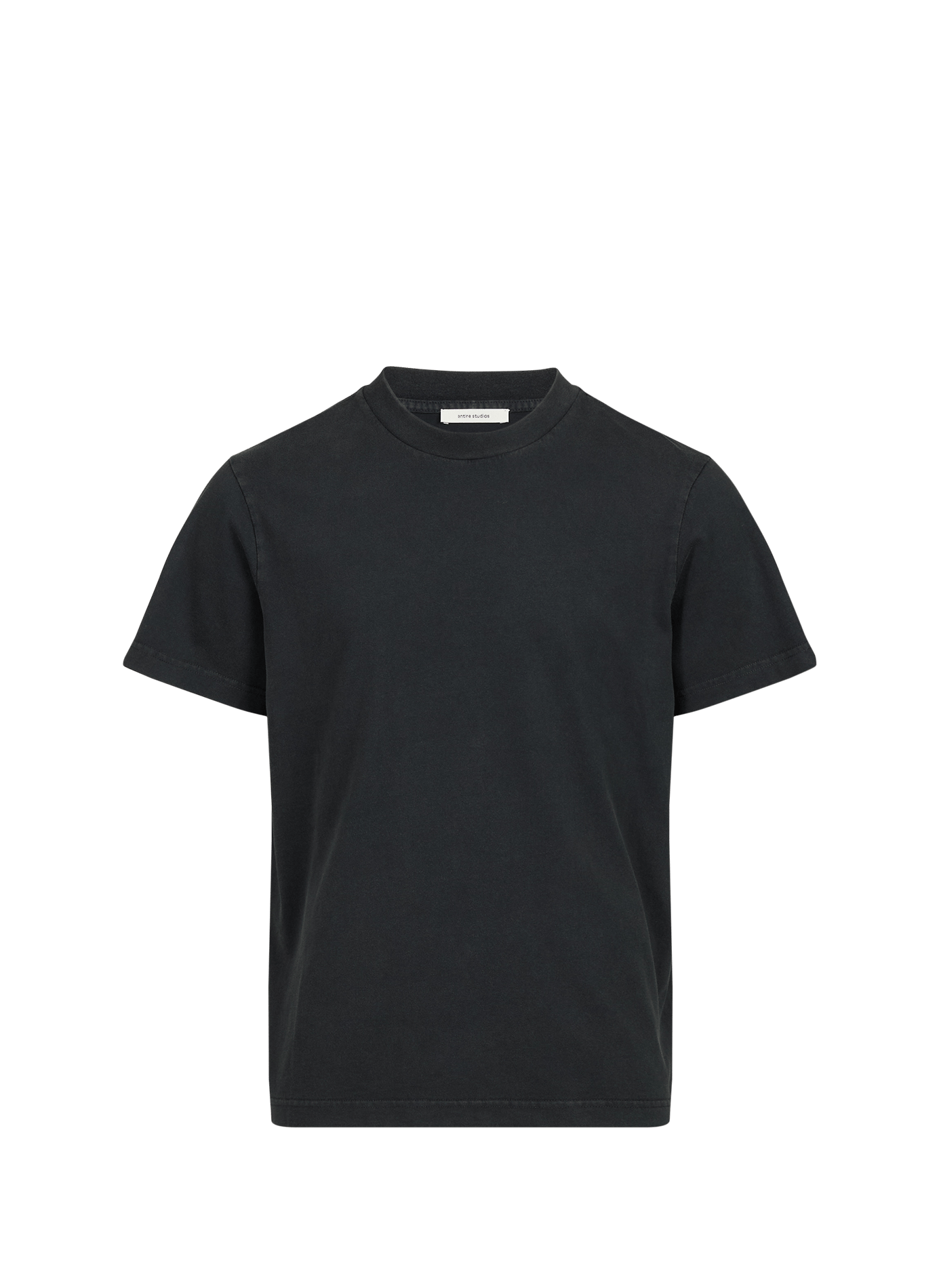 T-shirt droit en coton ENTIRE STUDIOS Noir
