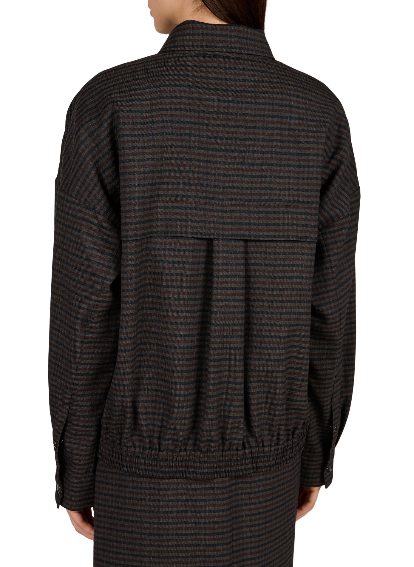 Oversized Zip-up Jacket TIBI Grey