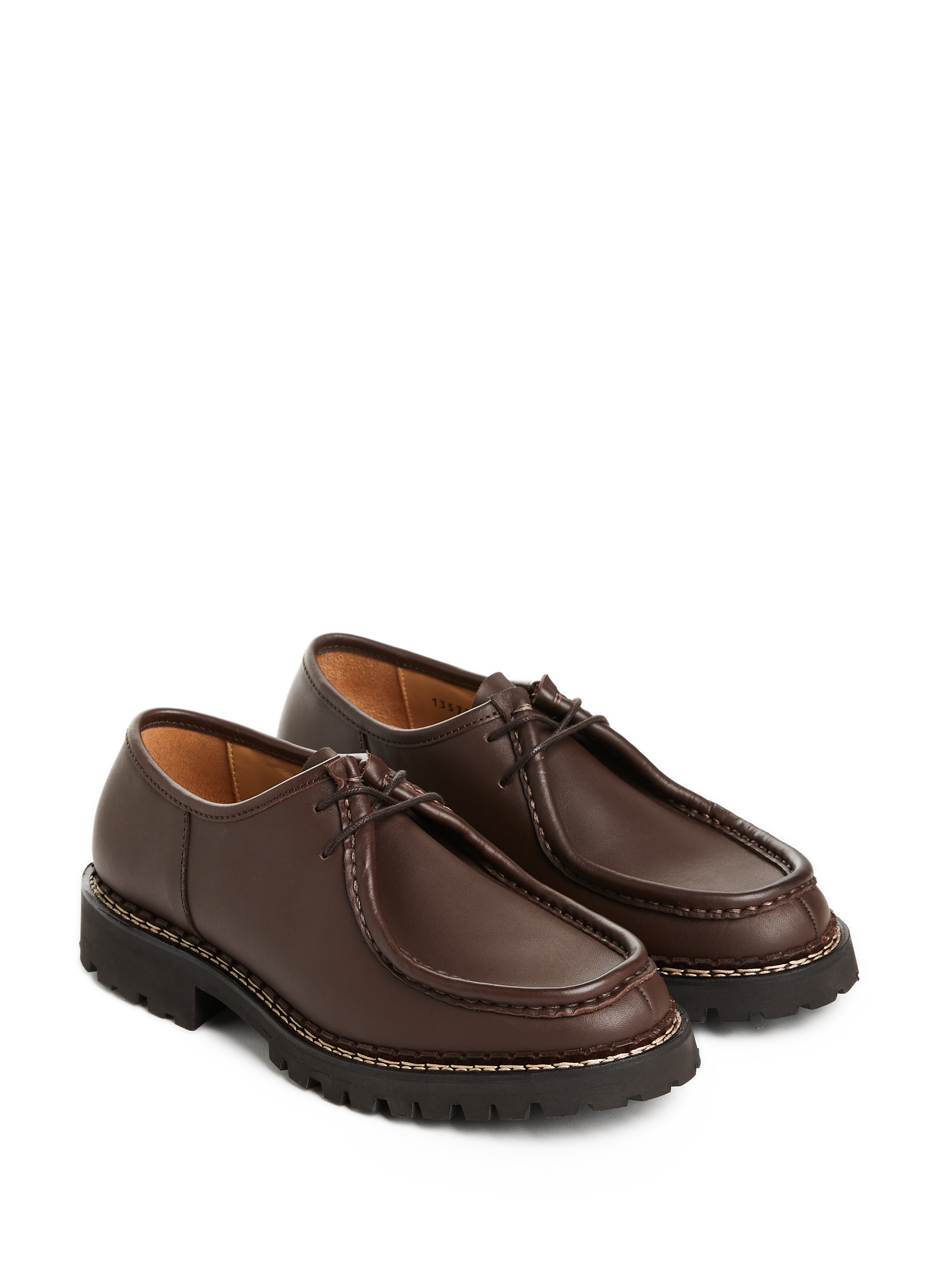 Derbies bateau en cuir