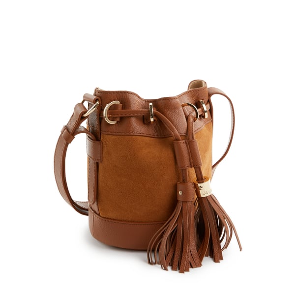 Sac seau en cuir