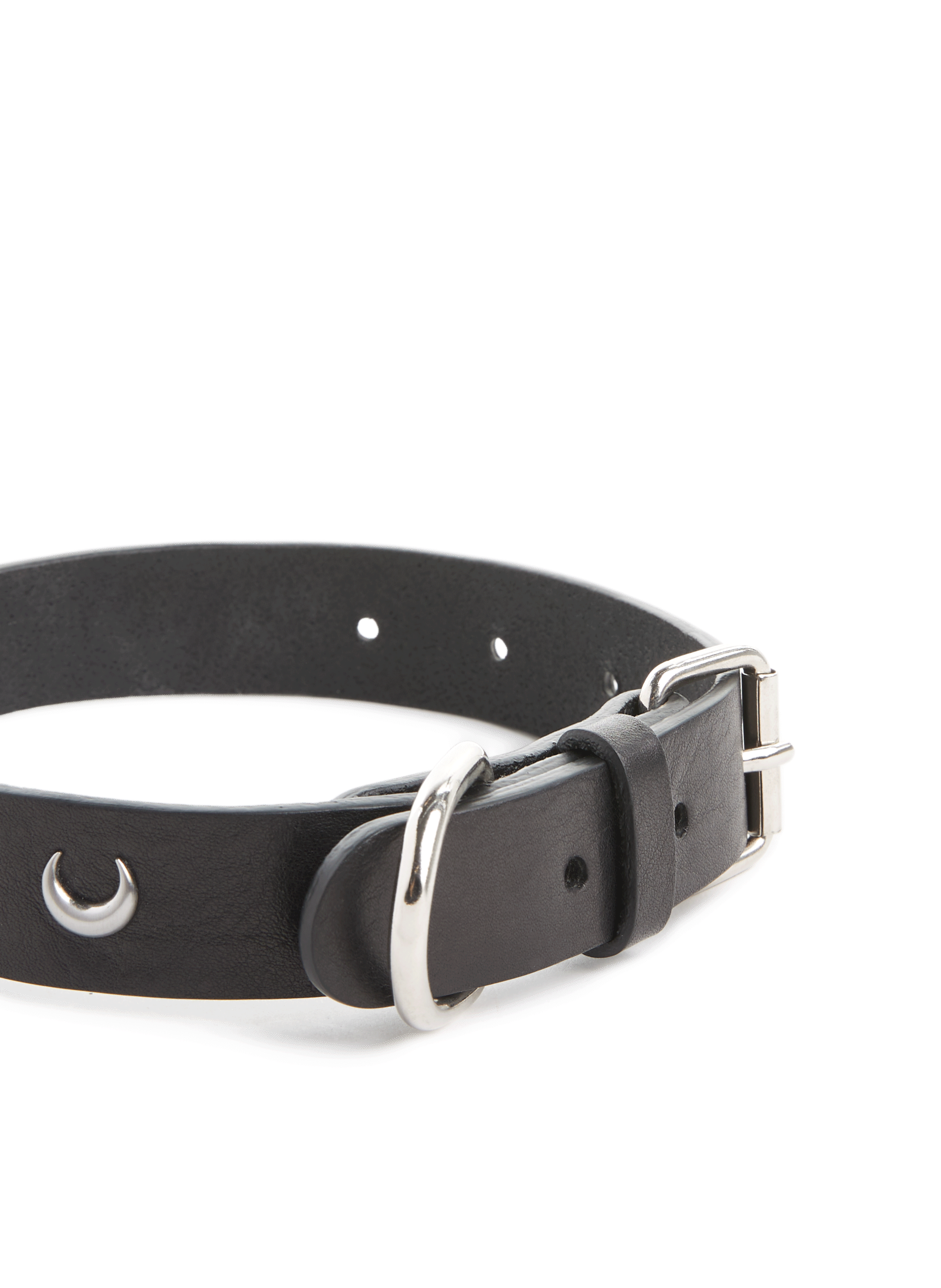 Collier pour chien en cuir MARINE SERRE Noir