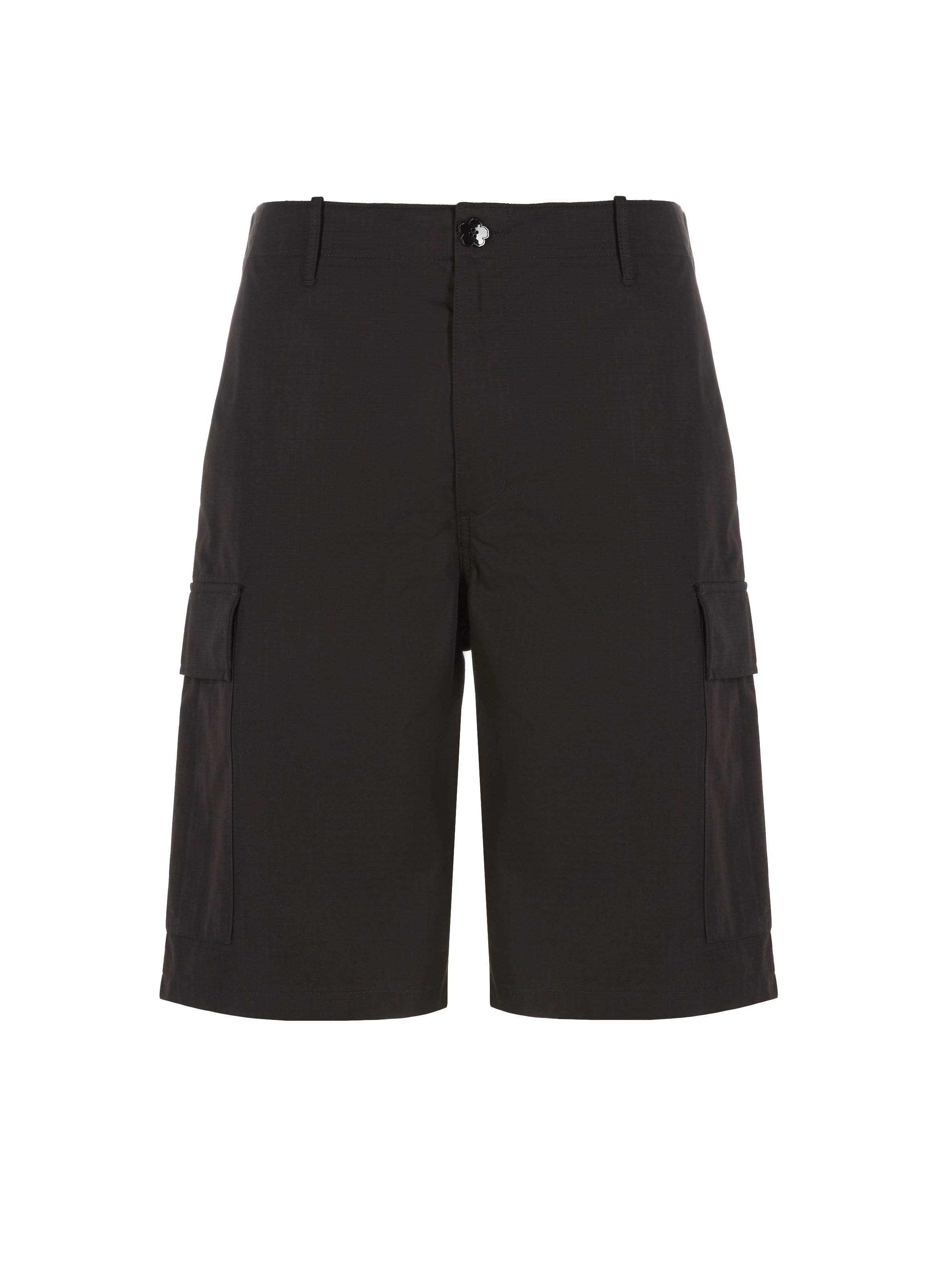 Straight cotton shorts  KENZO Black