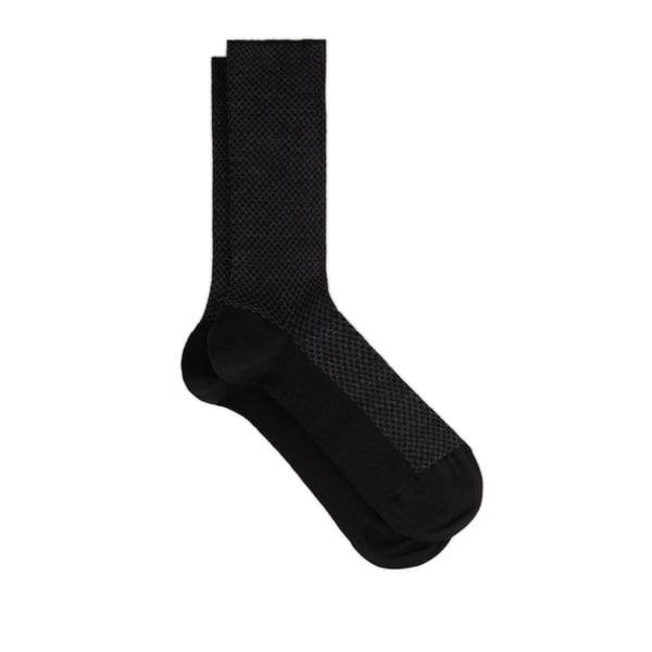 Dore Dore Printed Wool Socks In Black